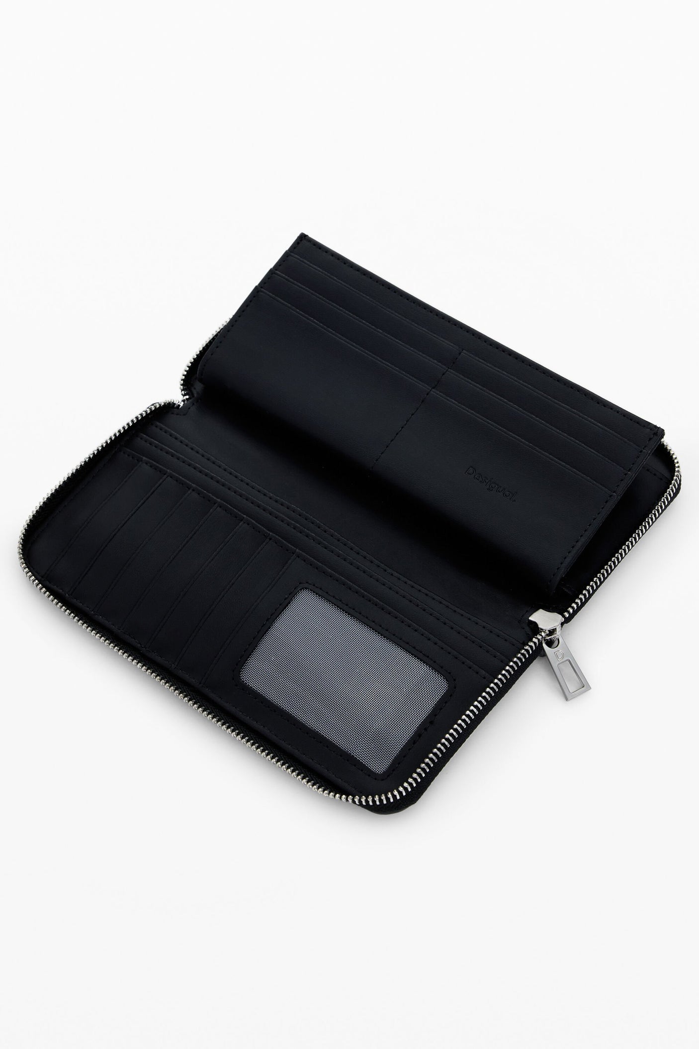 Desigual - Large faux leather wallet with buckles