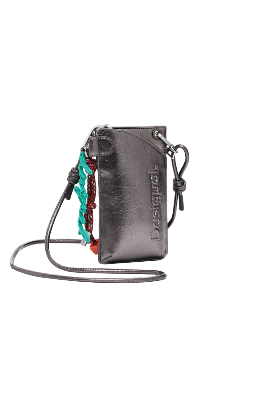 Desigual - Medium metallic 3D logo phone holder