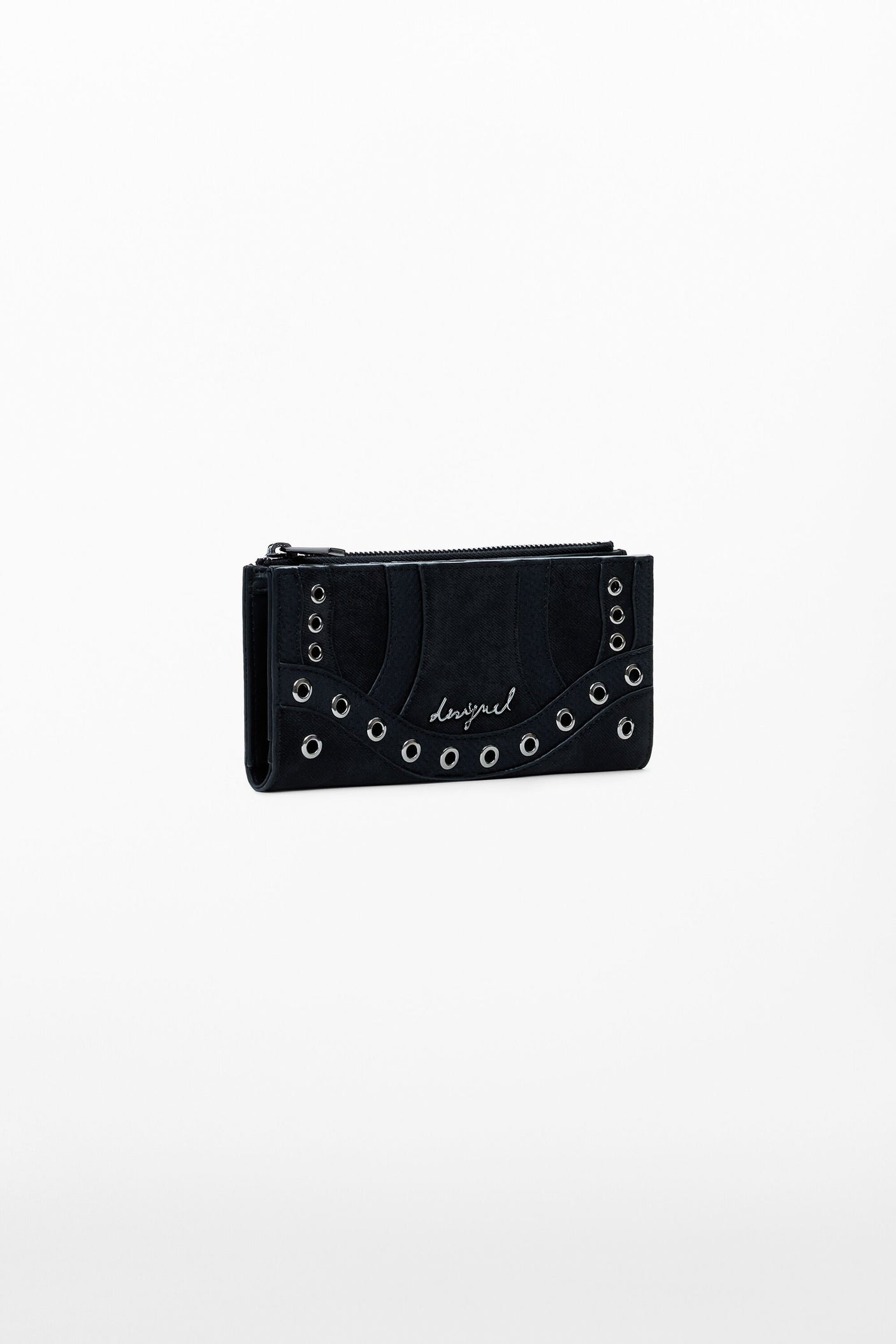 Desigual - Medium snake studded wallet