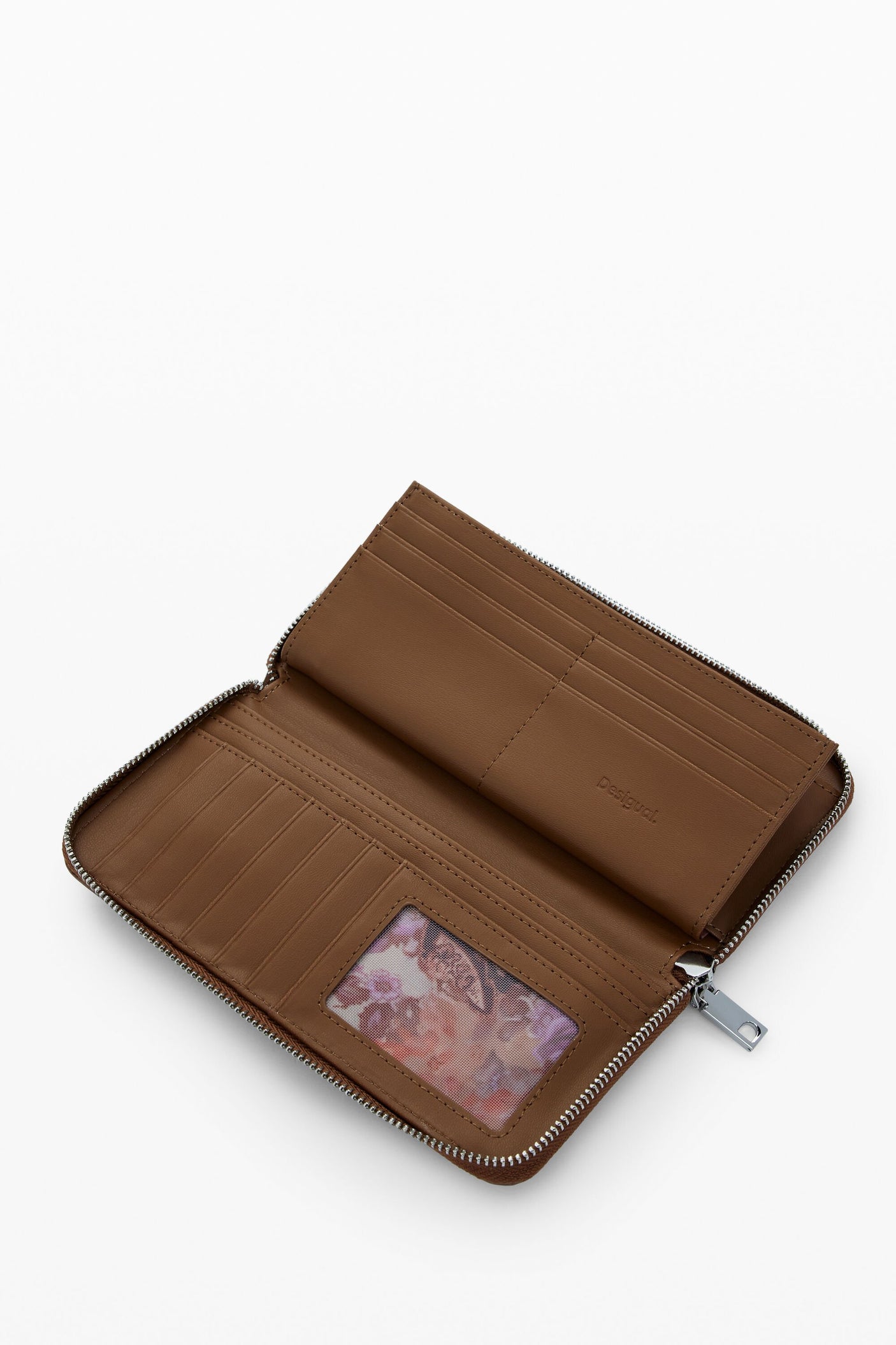 Desigual - Large perforated studded wallet