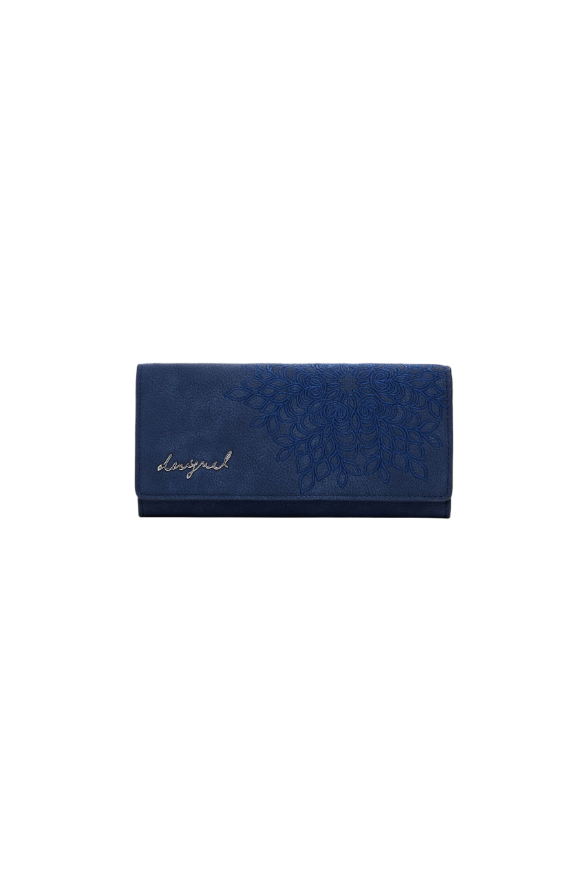 Desigual - Medium embroidered faux leather wallet