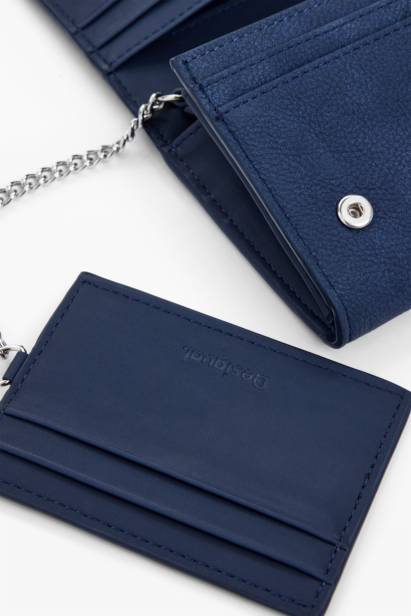 Desigual - Medium embroidered faux leather wallet