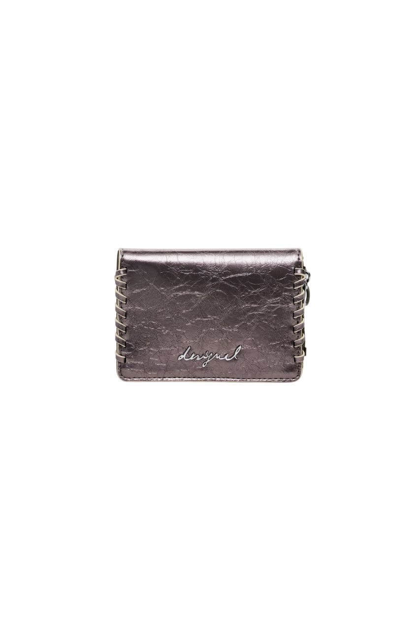 Desigual - Small convertible metallic wallet