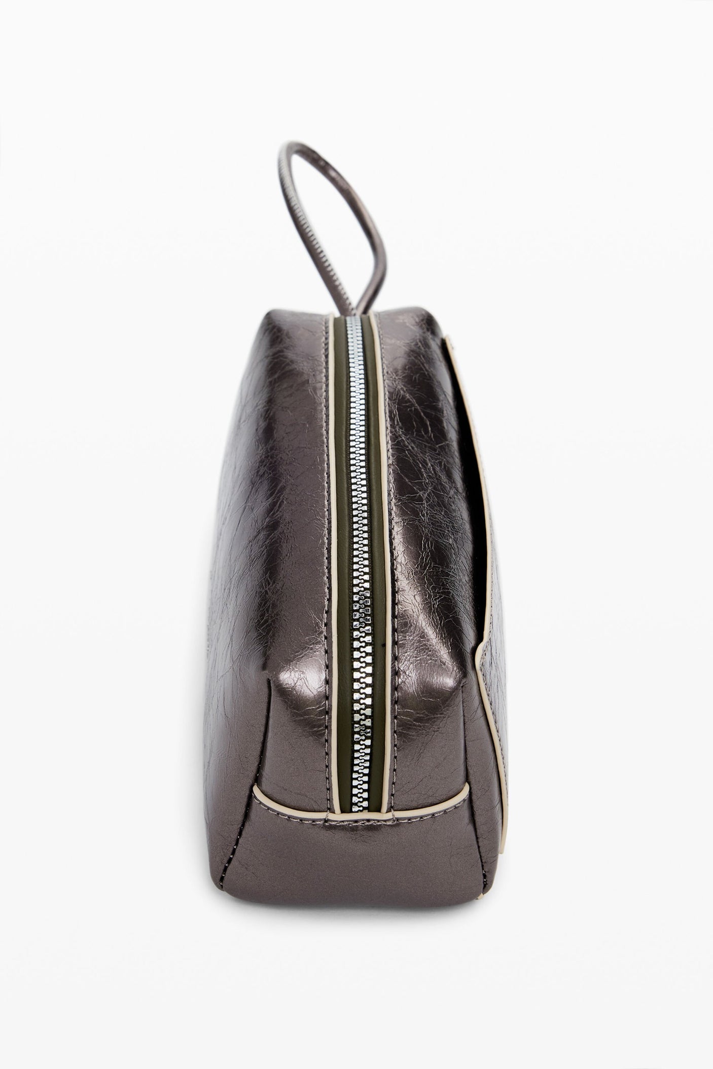 Desigual - Medium elongated metallic toiletry bag