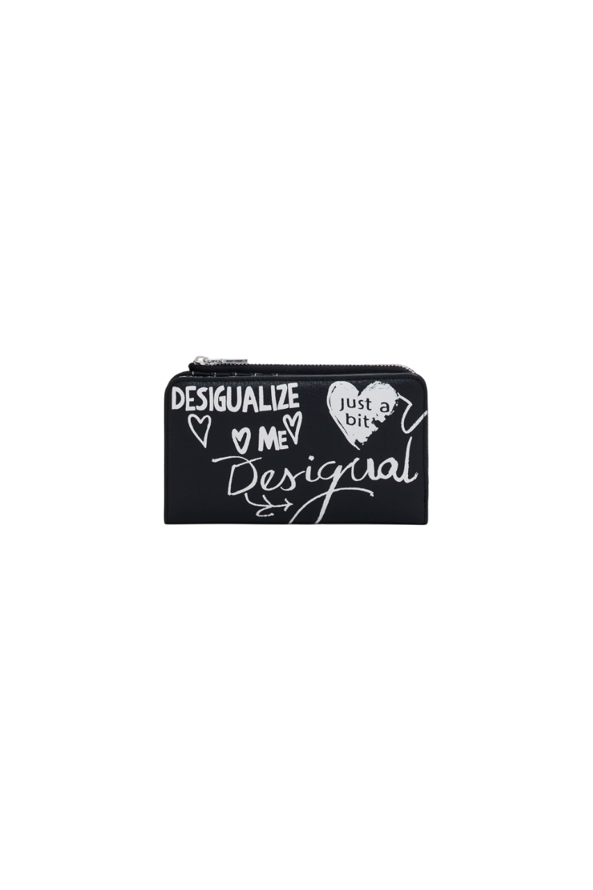Desigual - Medium graffiti faux leather wallet