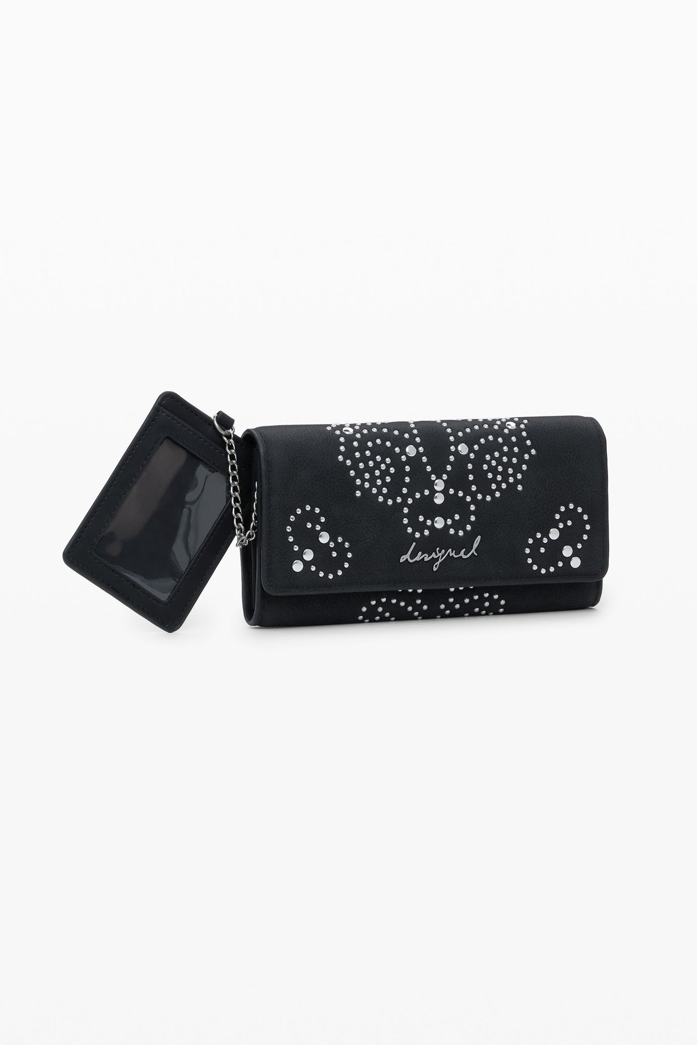 Desigual - Large studded cardholder wallet
