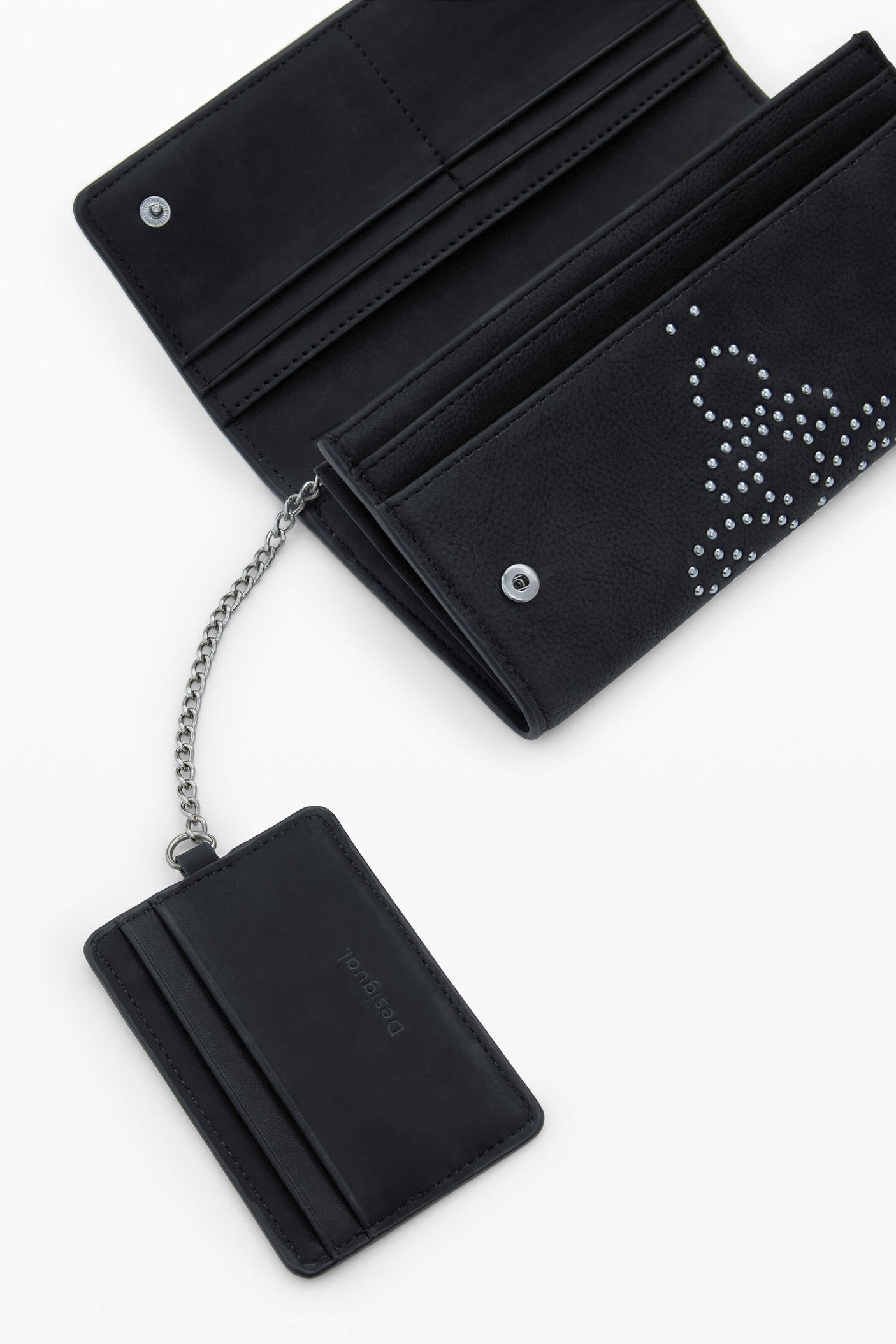 Desigual - Large studded cardholder wallet