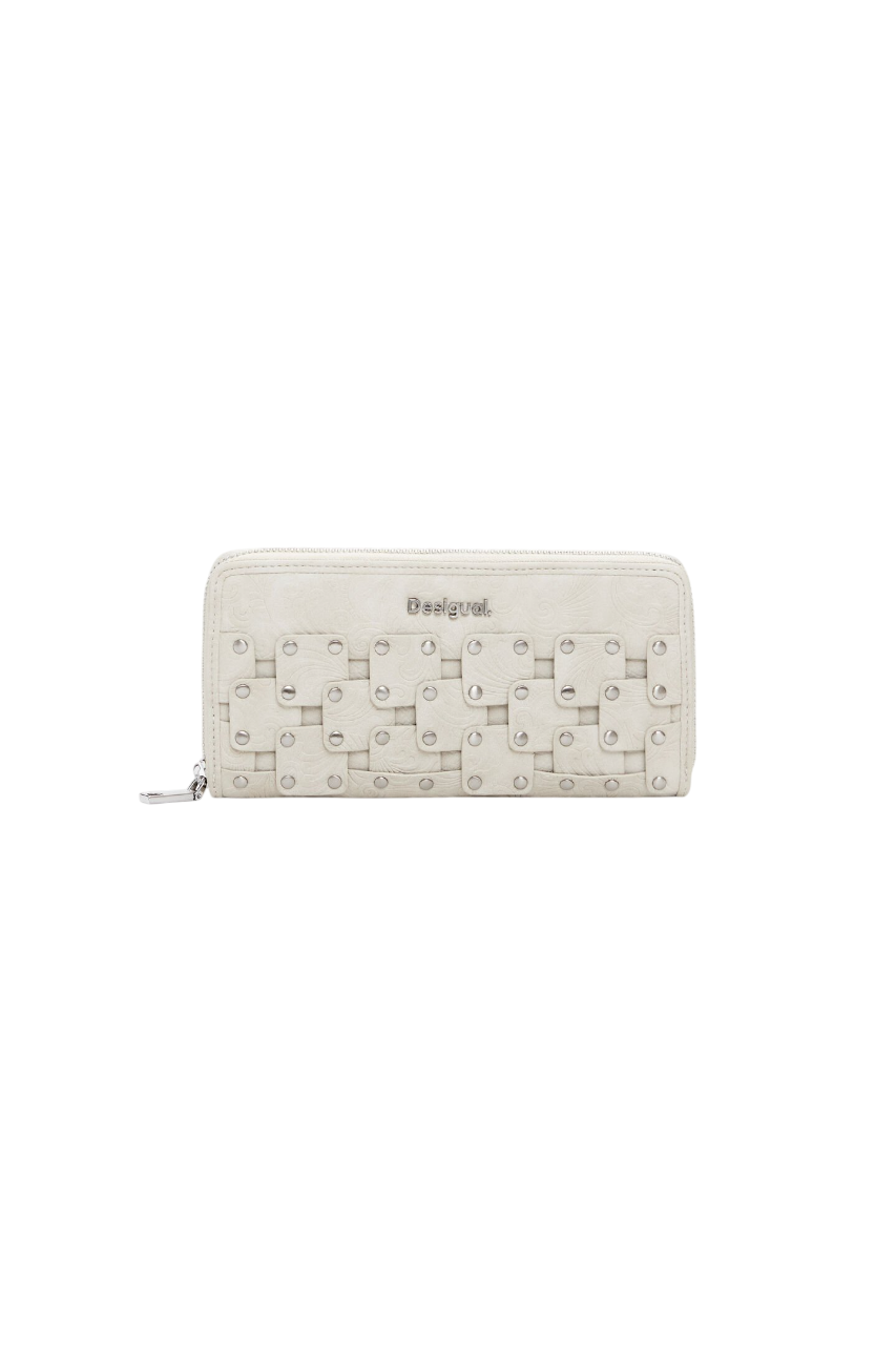 Desigual - Large faux leather studded wallet
