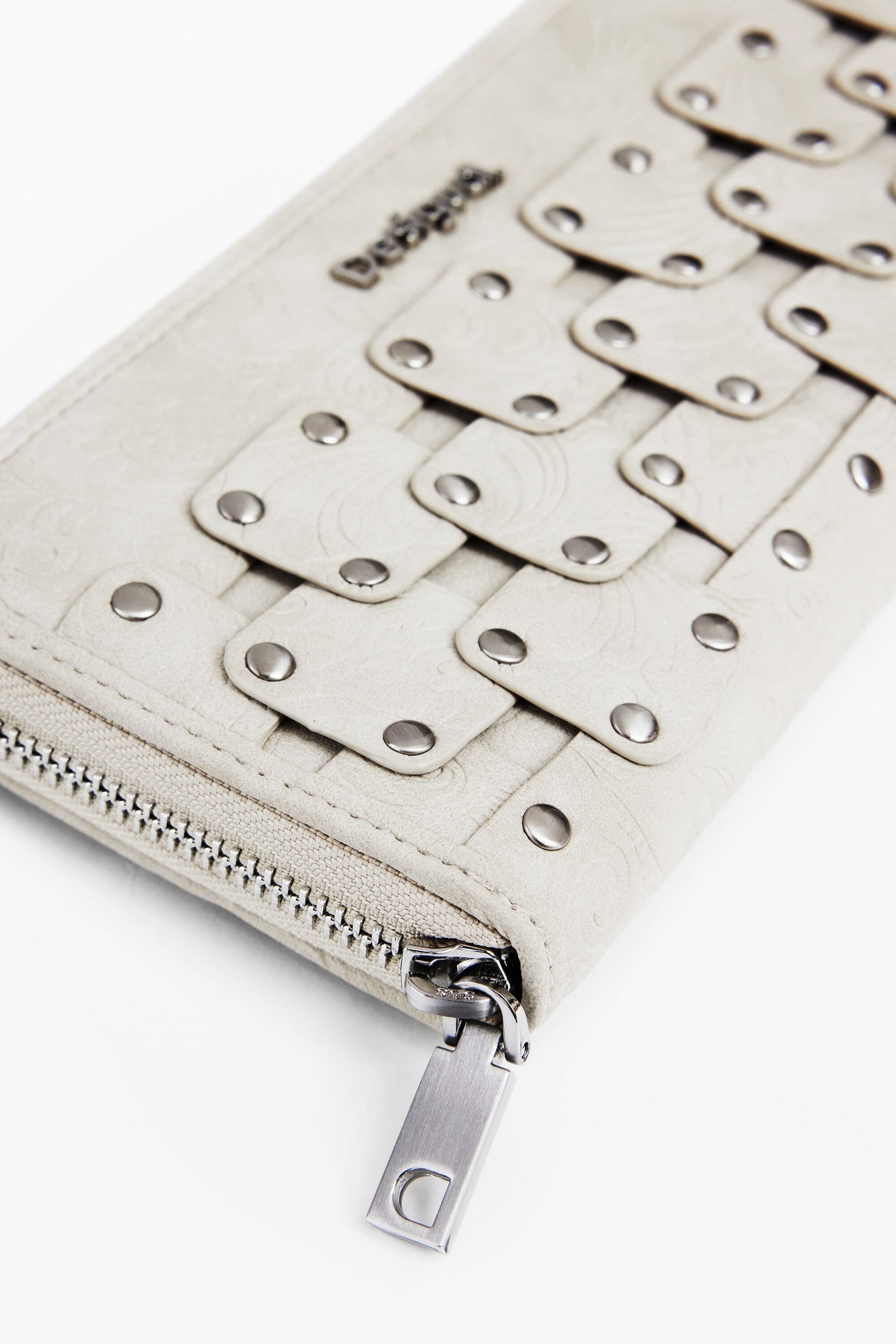 Desigual - Large faux leather studded wallet