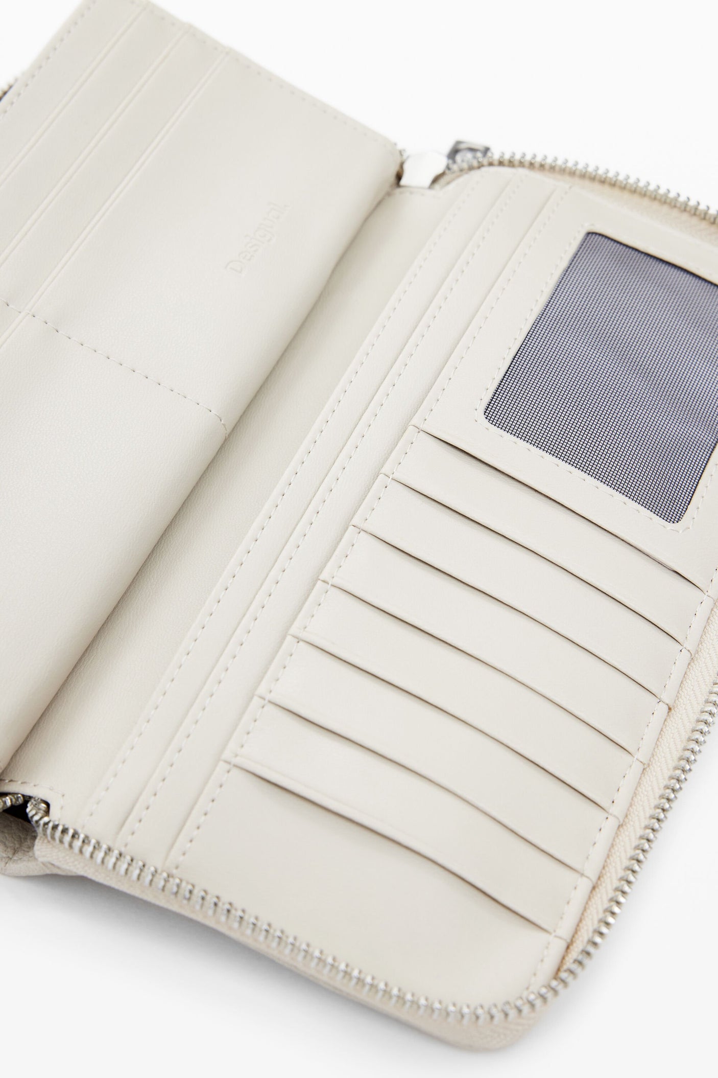 Desigual - Large faux leather studded wallet