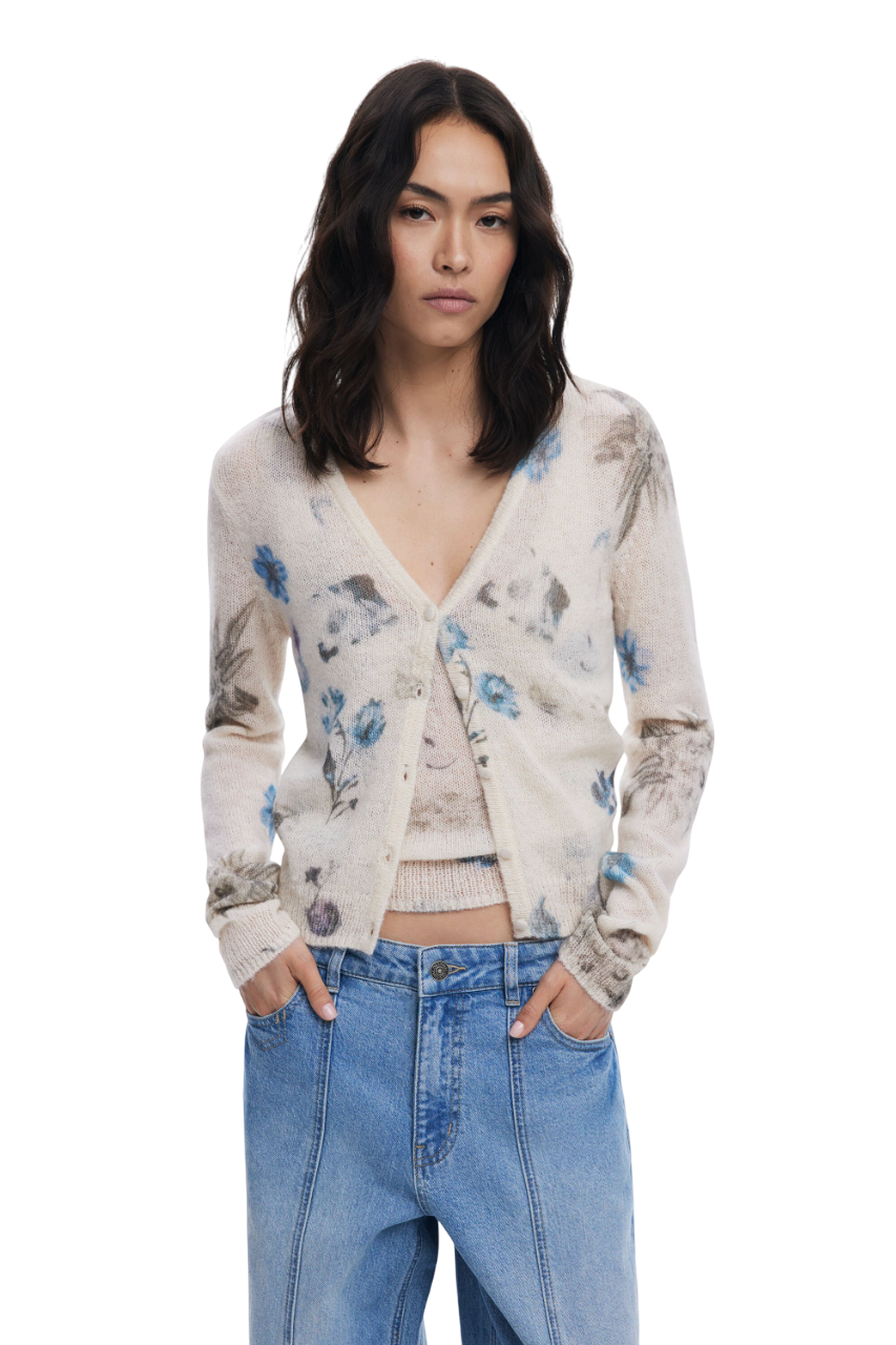 Desigual - Straight jeans with inverted effect