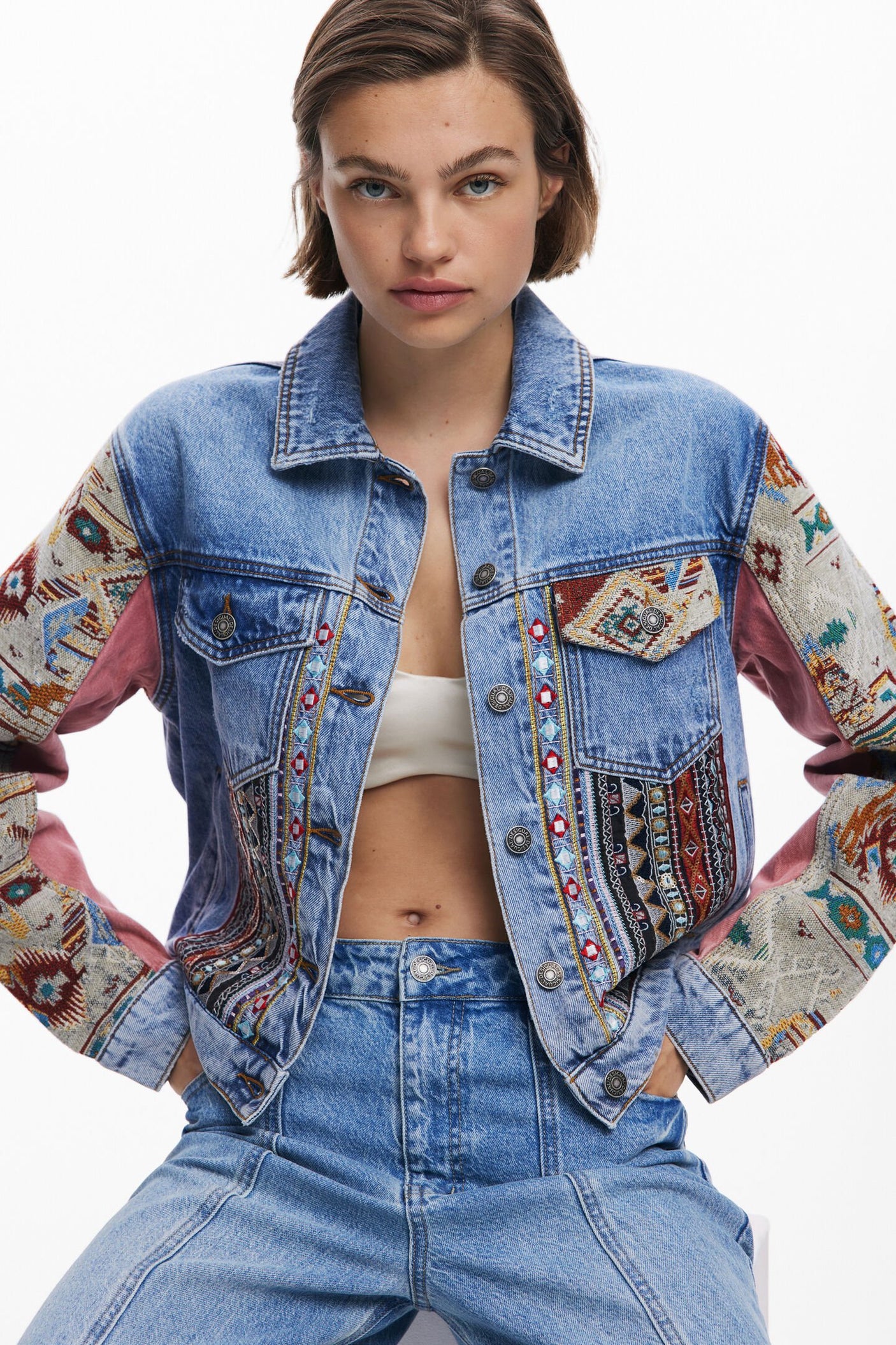 Desigual - Boho denim jacket