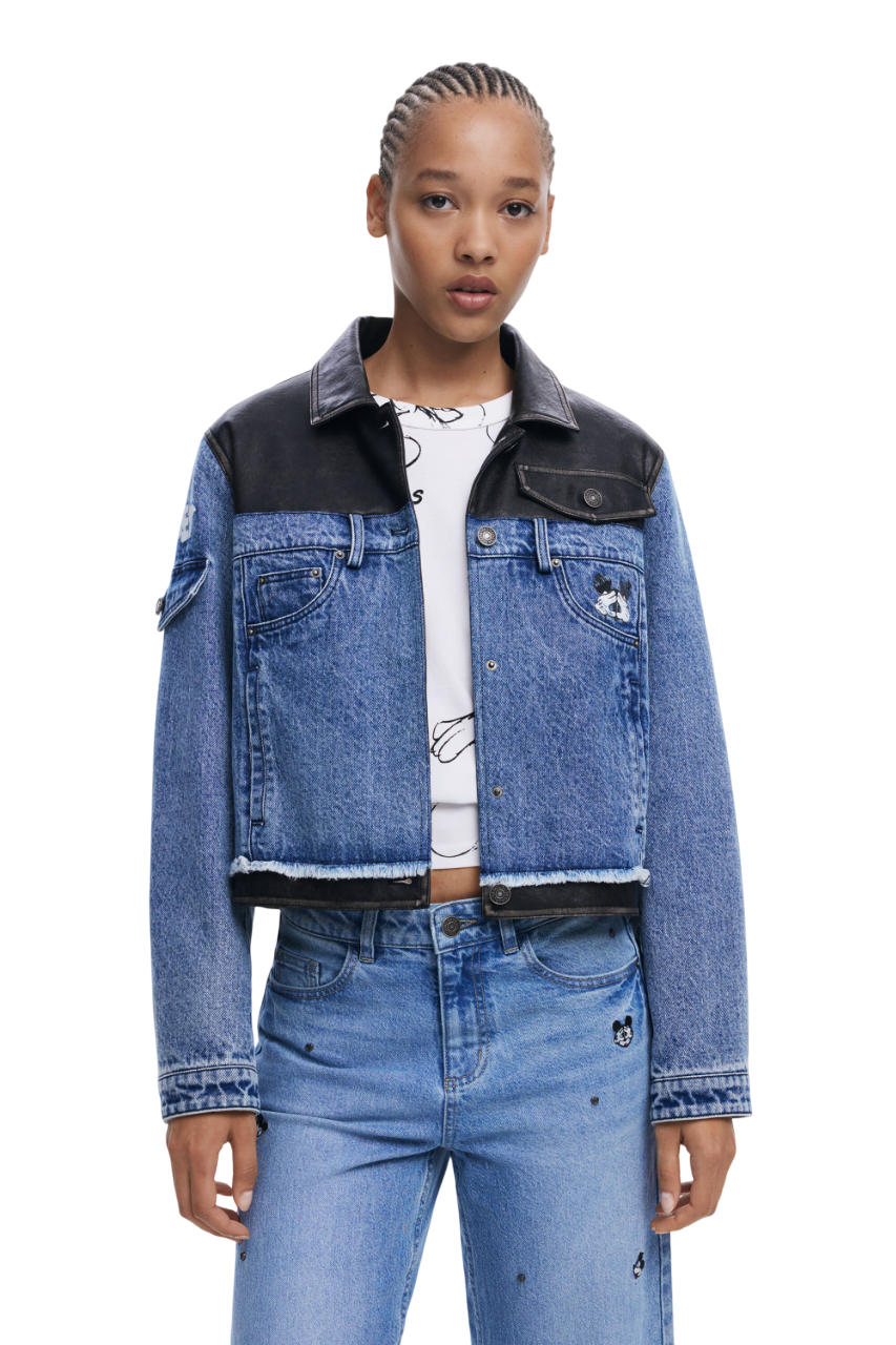 Desigual - Waxed Mickey™ denim jacket