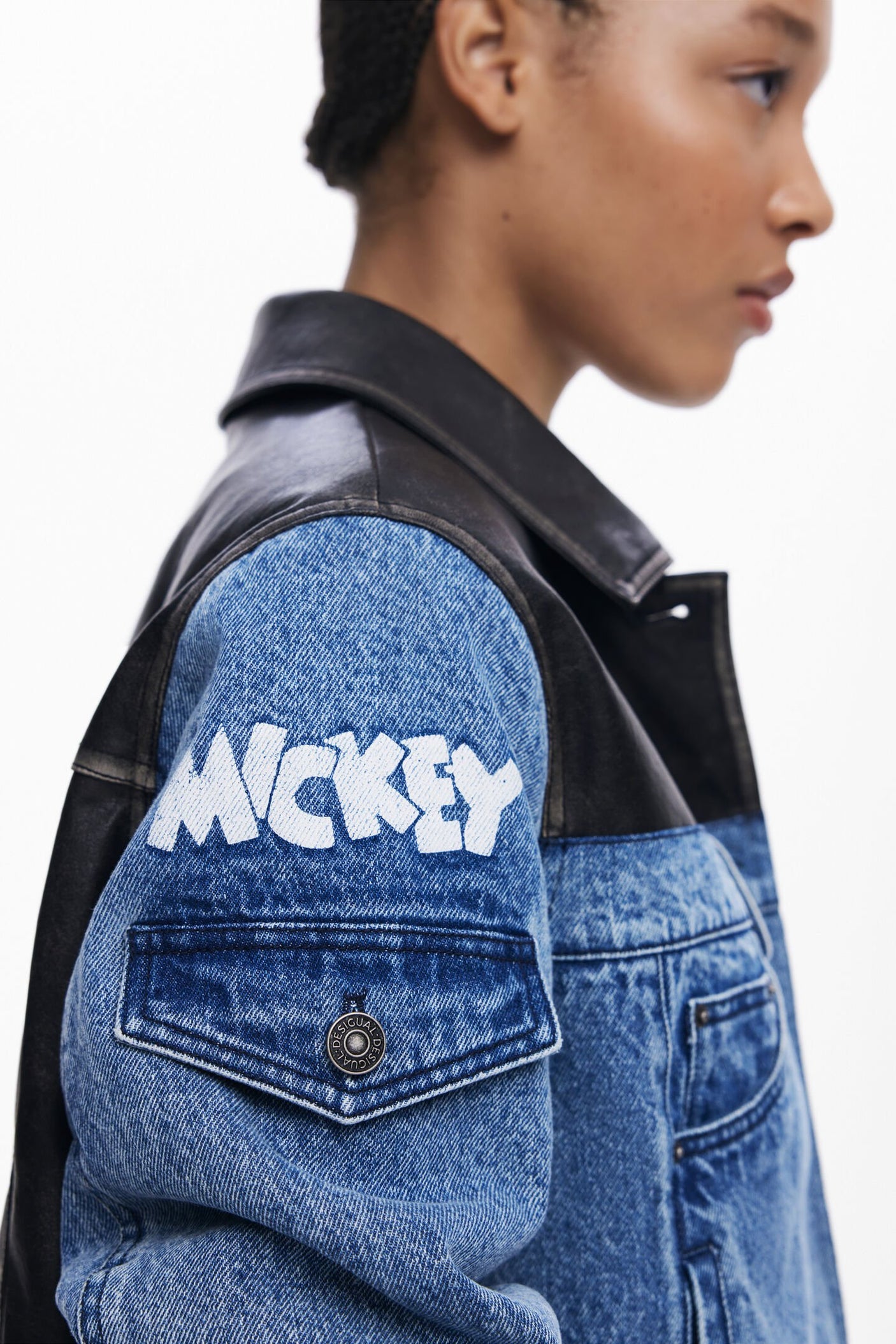 Desigual - Waxed Mickey™ denim jacket