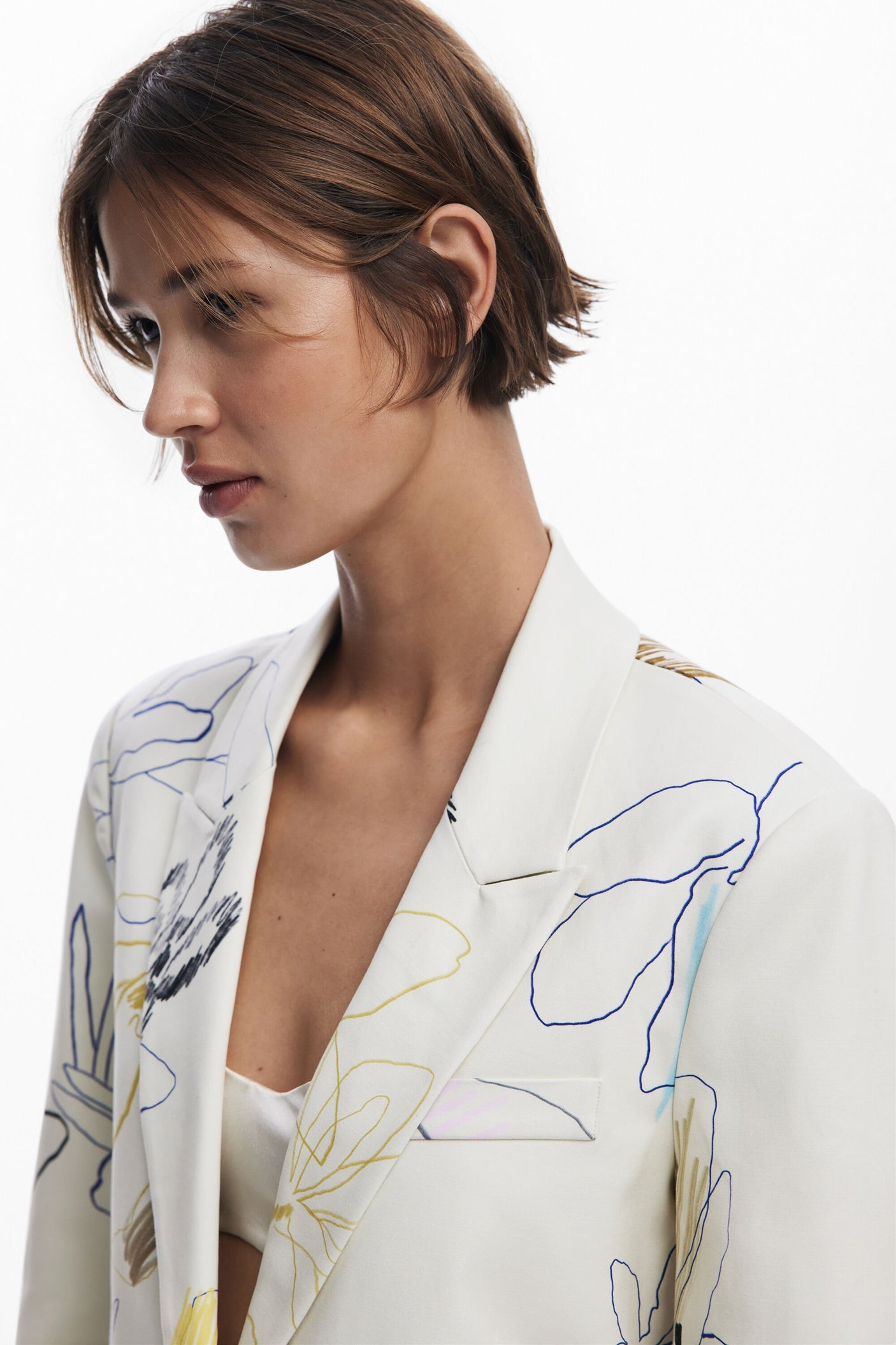 Desigual - Blazer with strokes