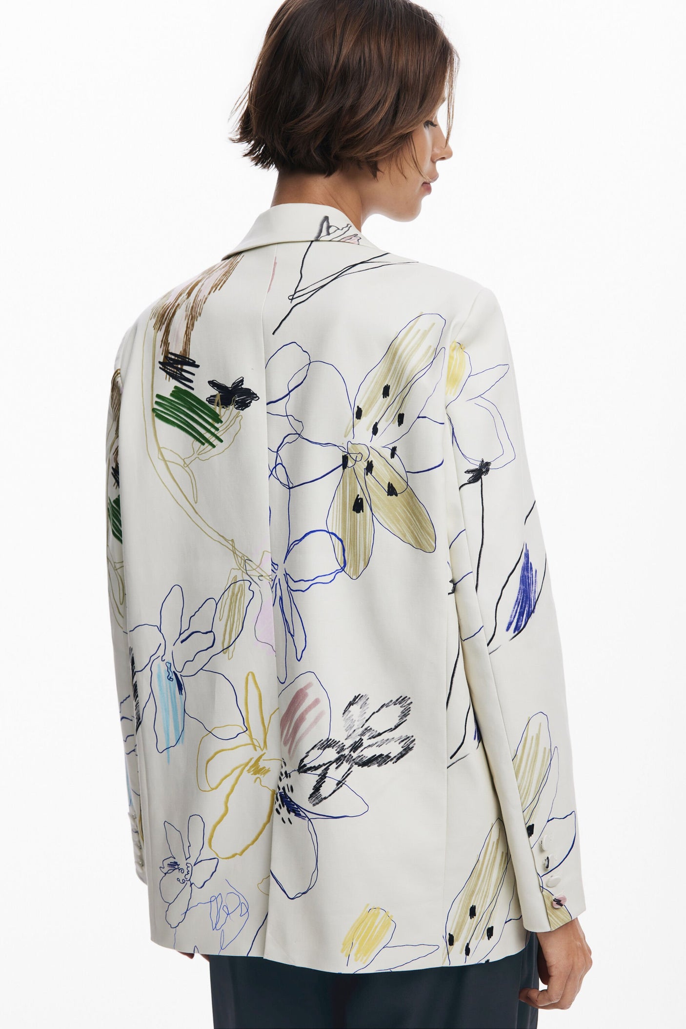 Desigual - Blazer with strokes