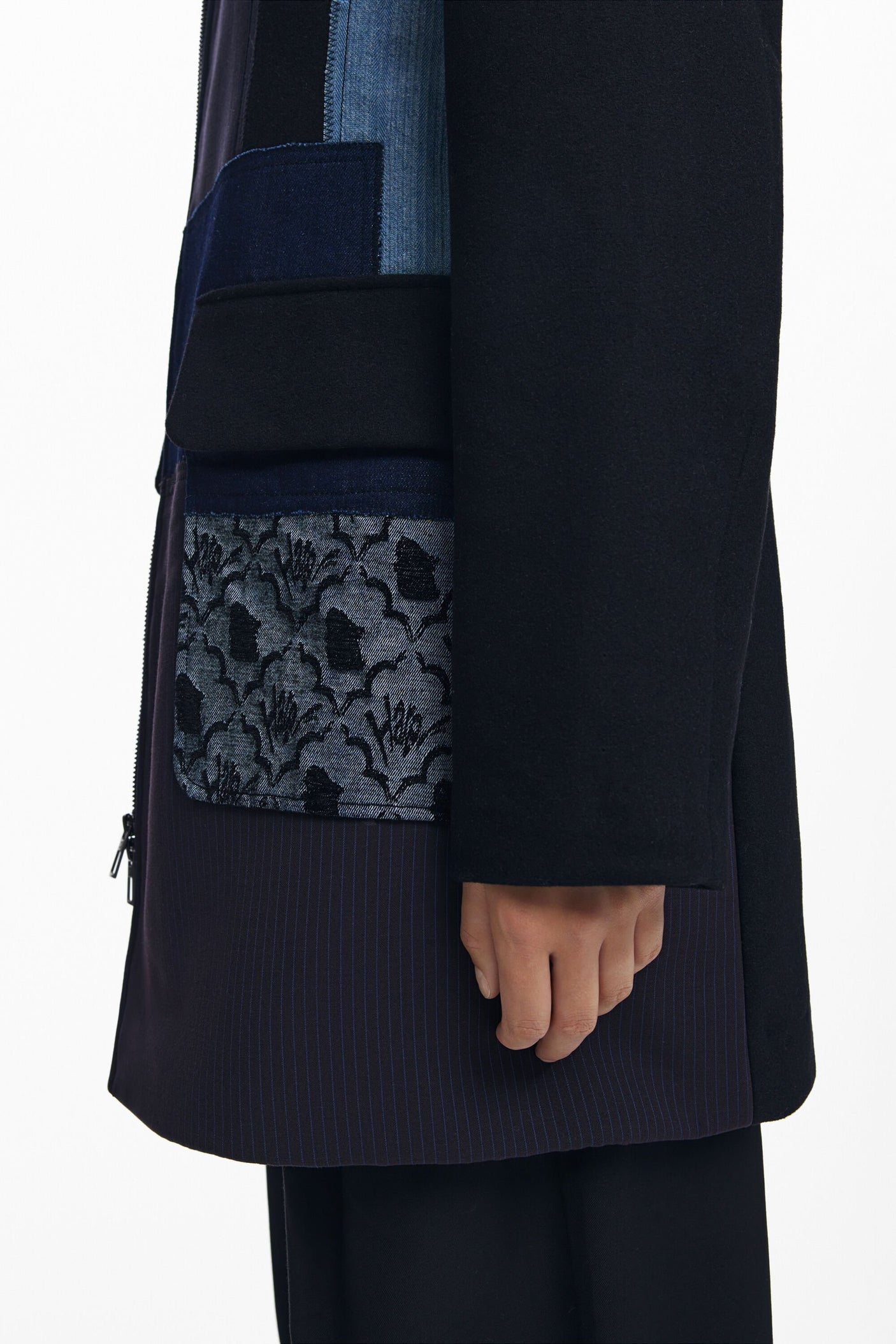 Desigual - Straight patchwork coat