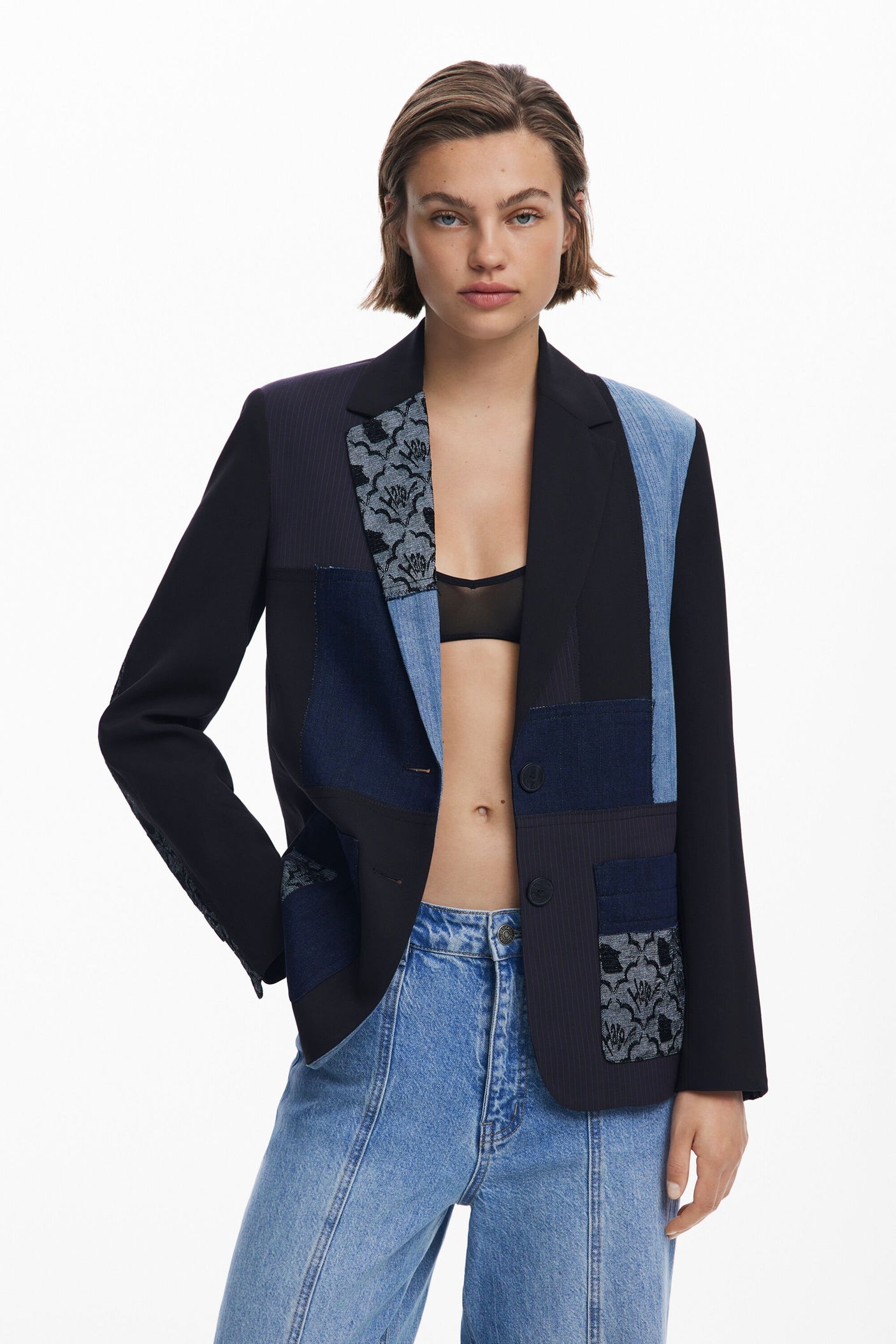 Desigual - Patchwork blazer