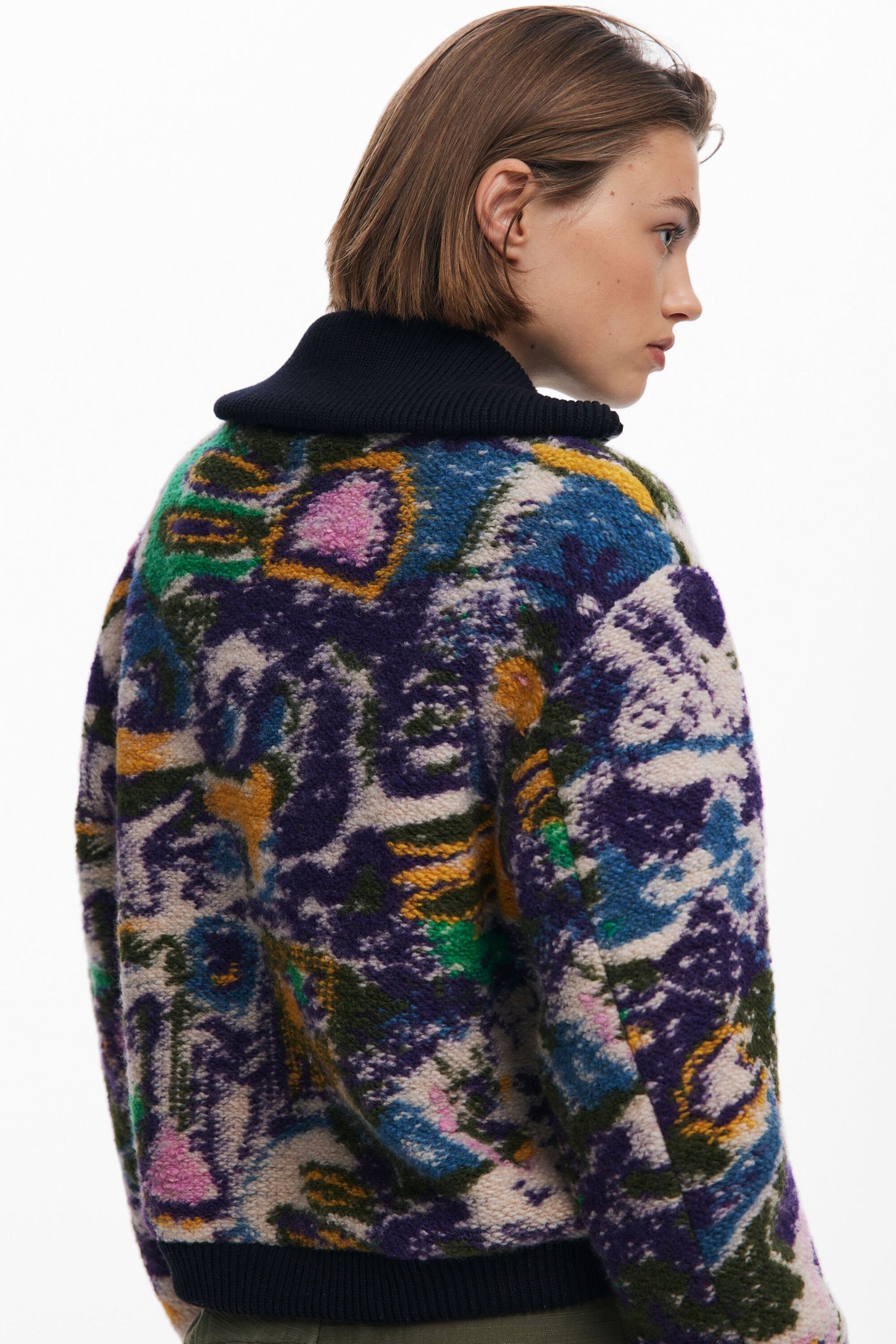 Desigual - Heathered bomber jacket