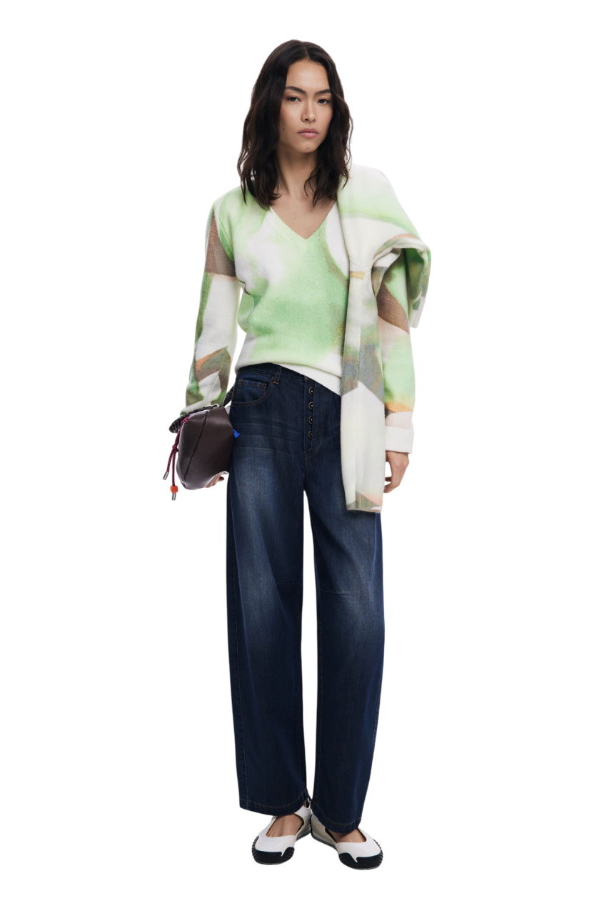 Desigual - Soft V-neck sweater