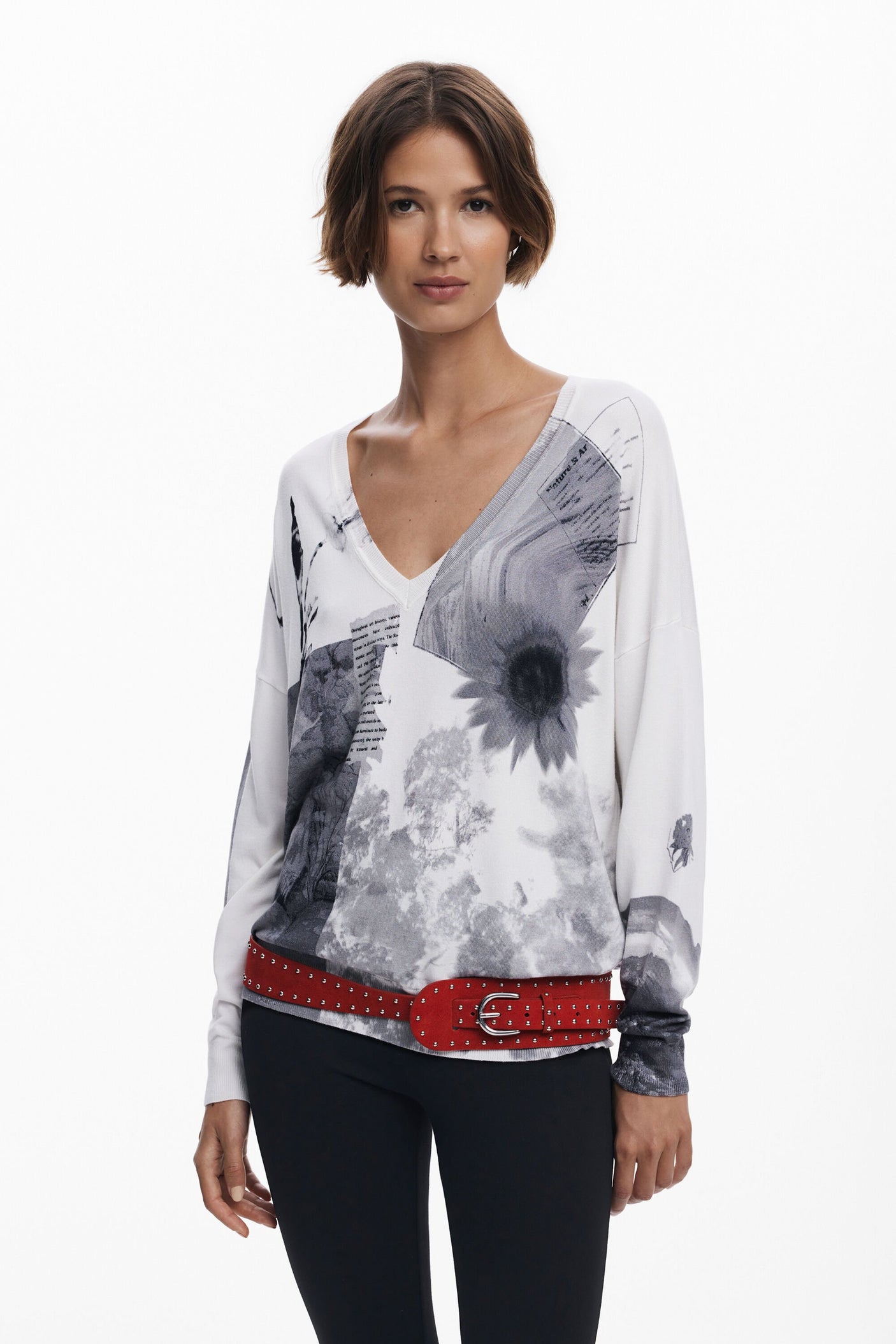 Desigual - Fine collage sweater