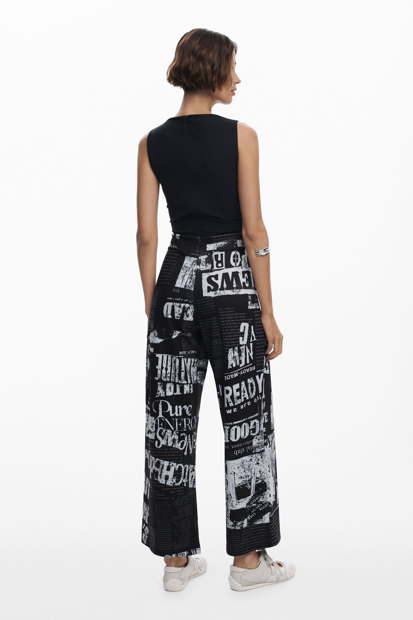 Desigual - Combined newspaper jumpsuit
