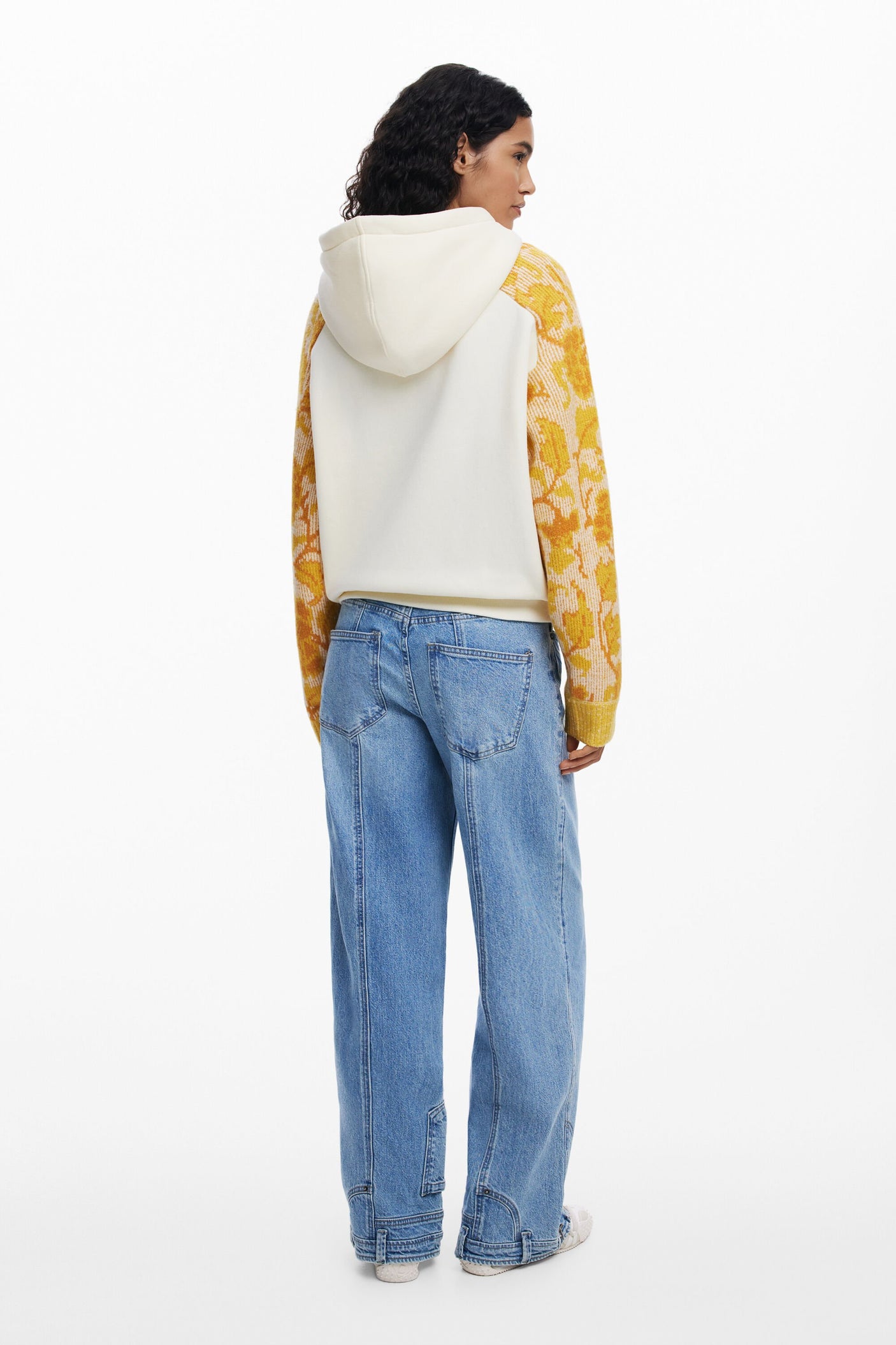 Desigual - Jacquard sleeve sweatshirt