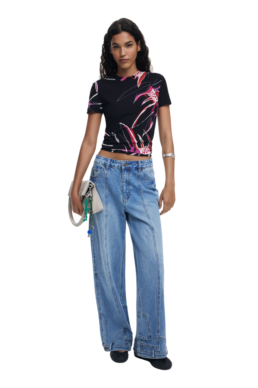 Desigual - Abstract floral T-shirt