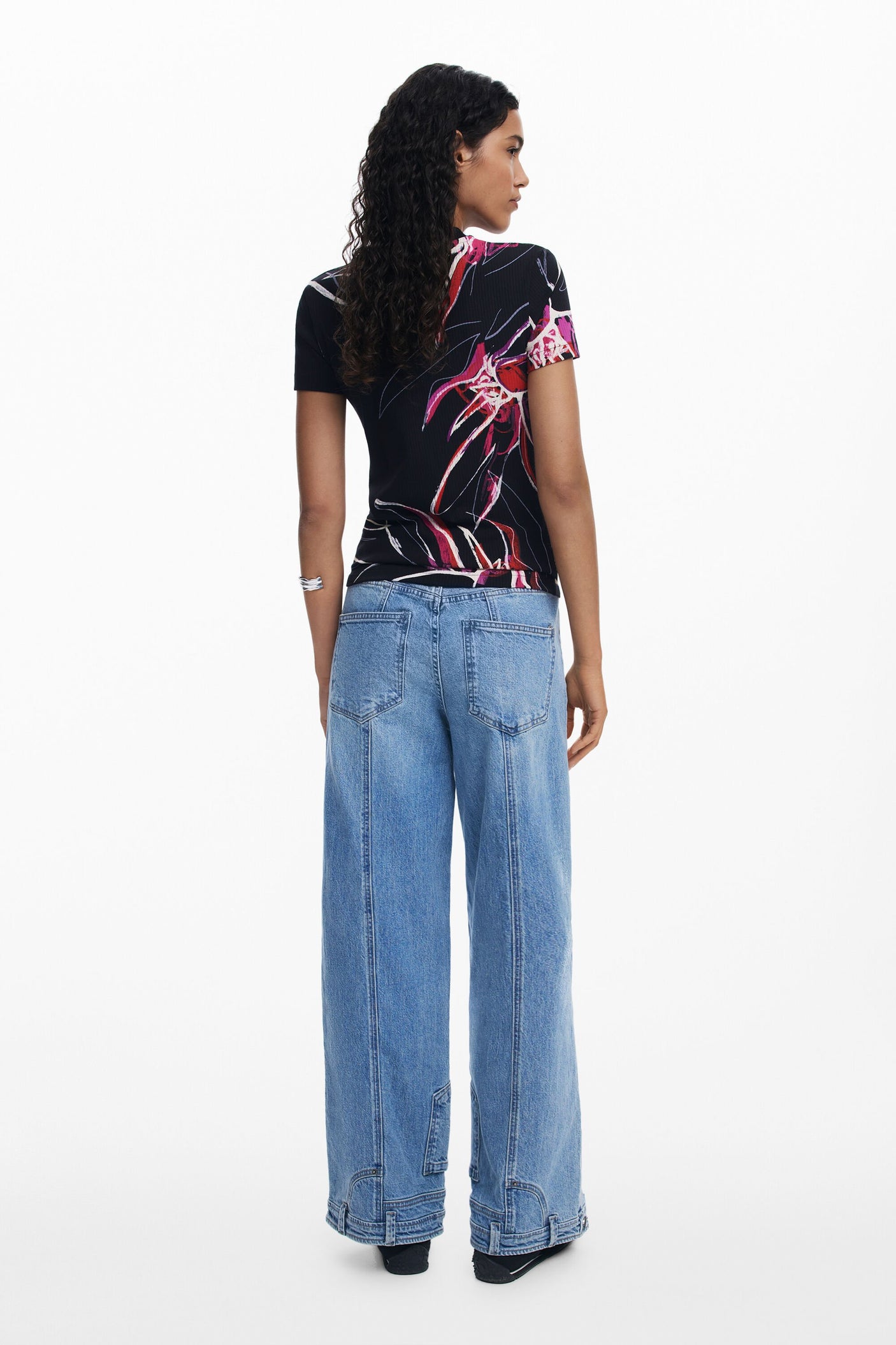 Desigual - Abstract floral T-shirt