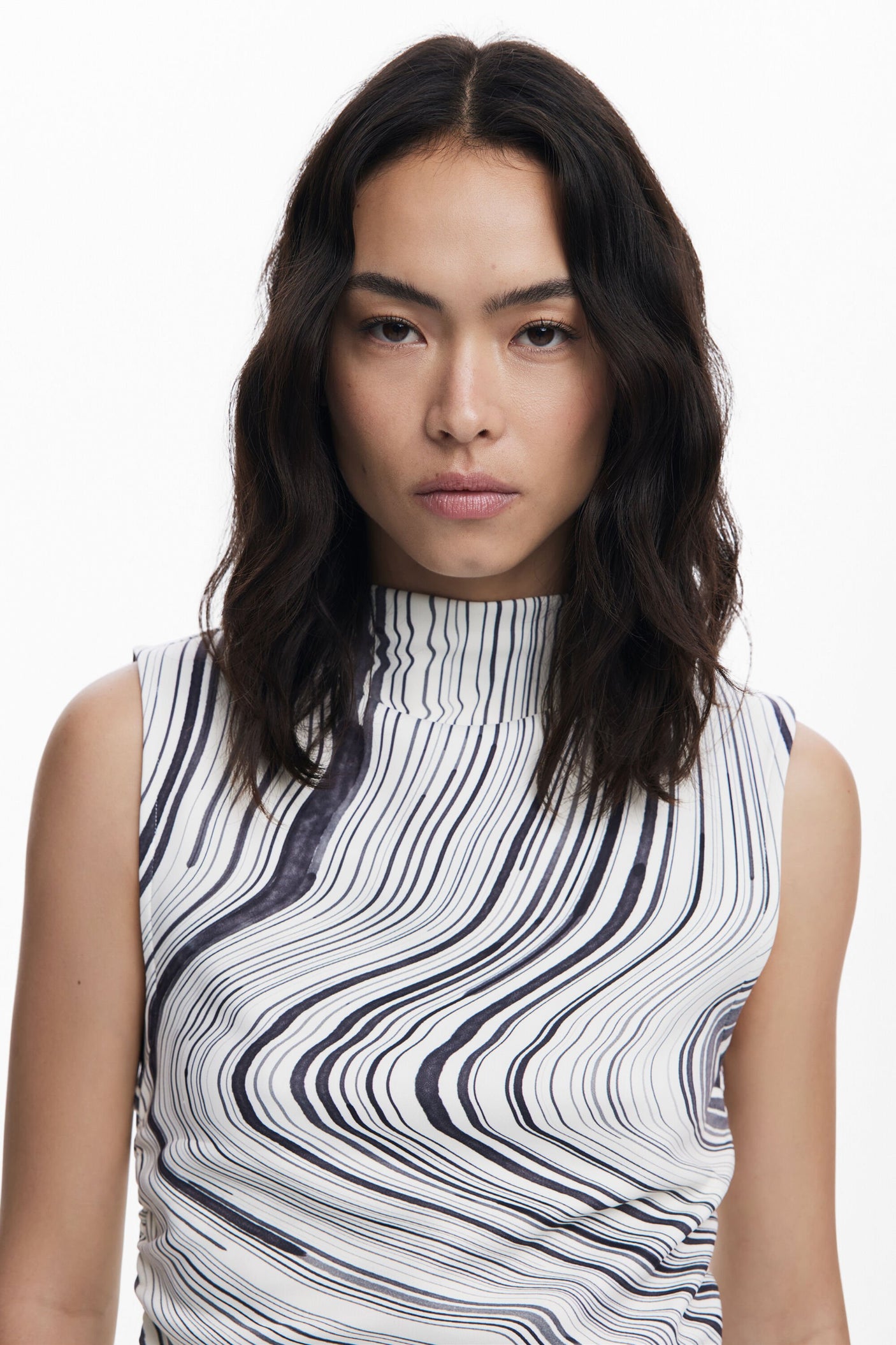 Desigual - Wavy striped T-shirt