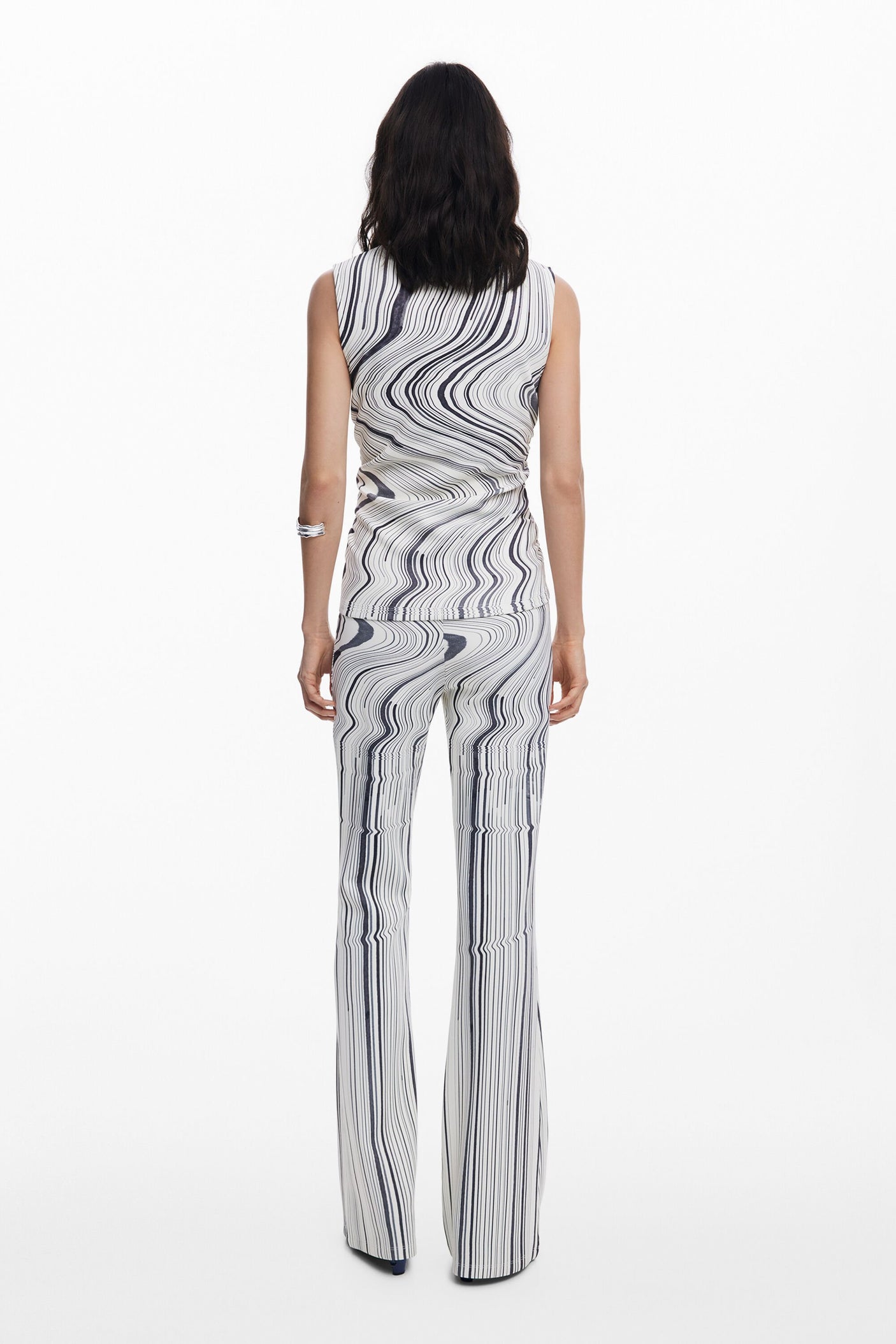 Desigual - Wavy striped T-shirt