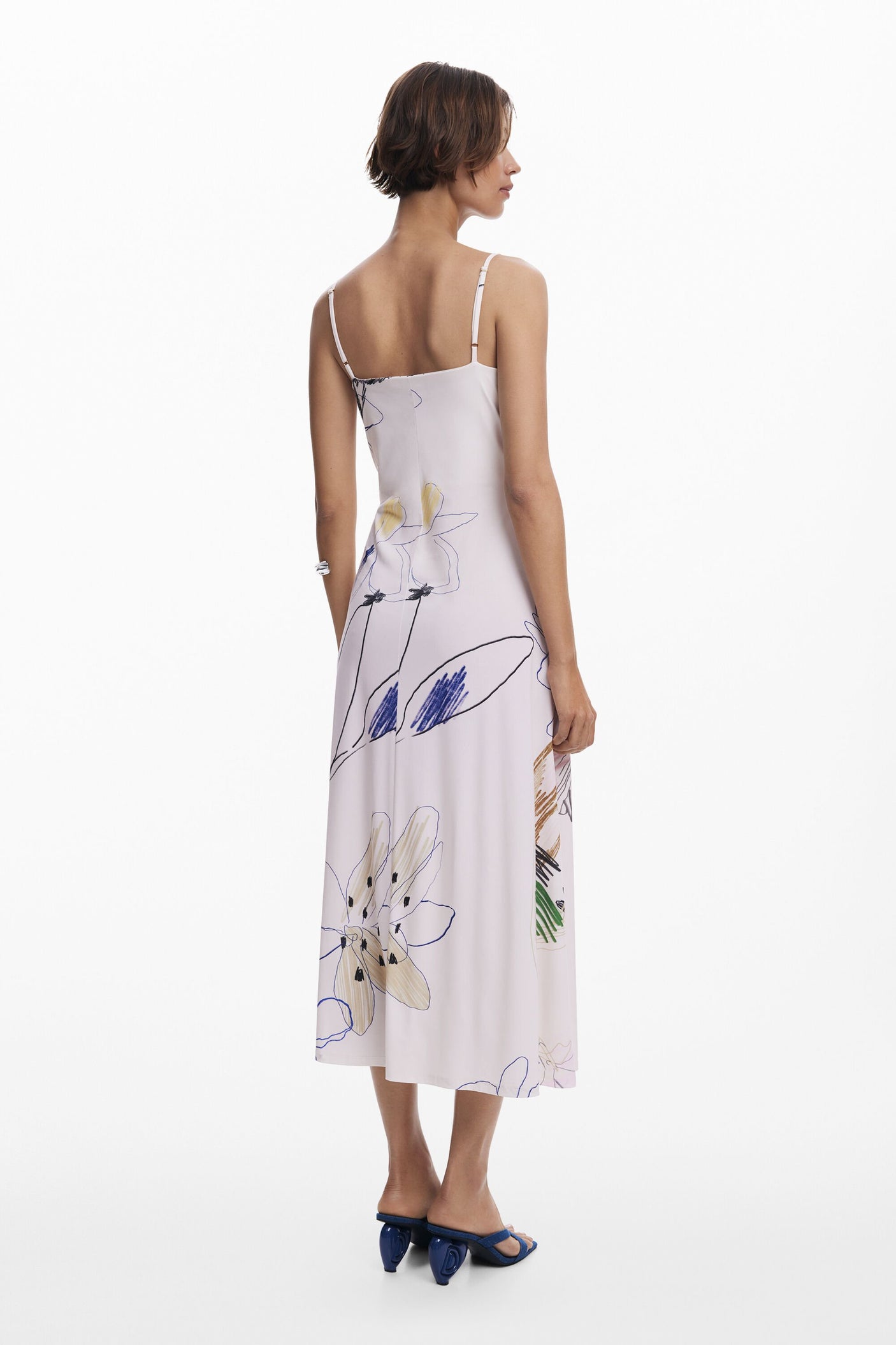 Desigual - 2-in-1 brushstroke dress