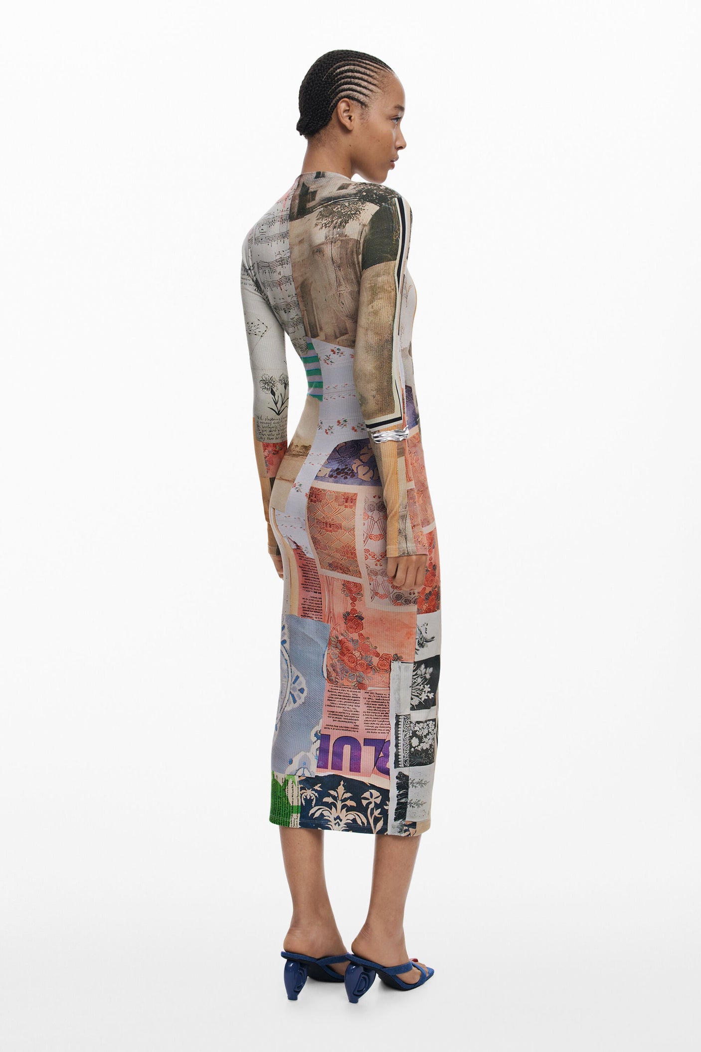 Desigual - Collage fitted dress