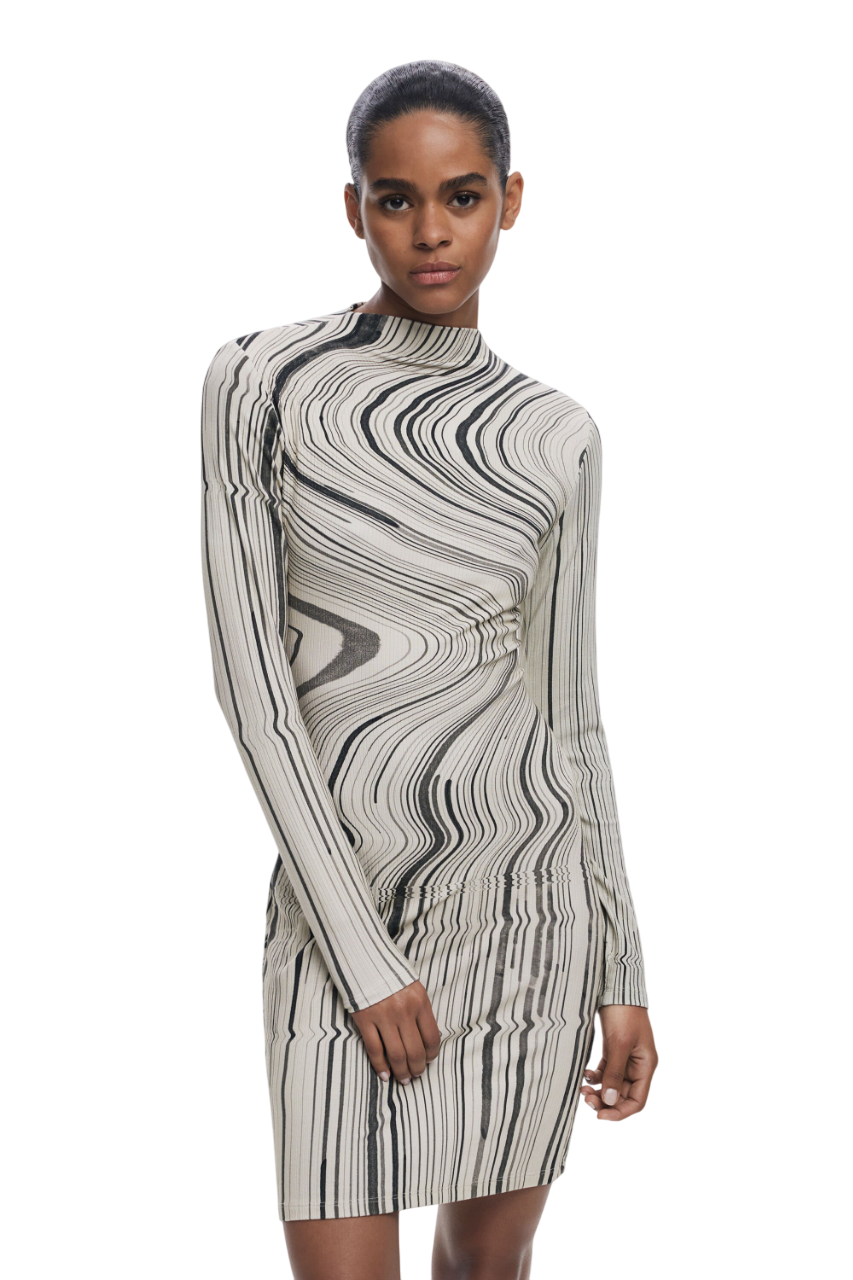 Desigual - Wavy striped dress