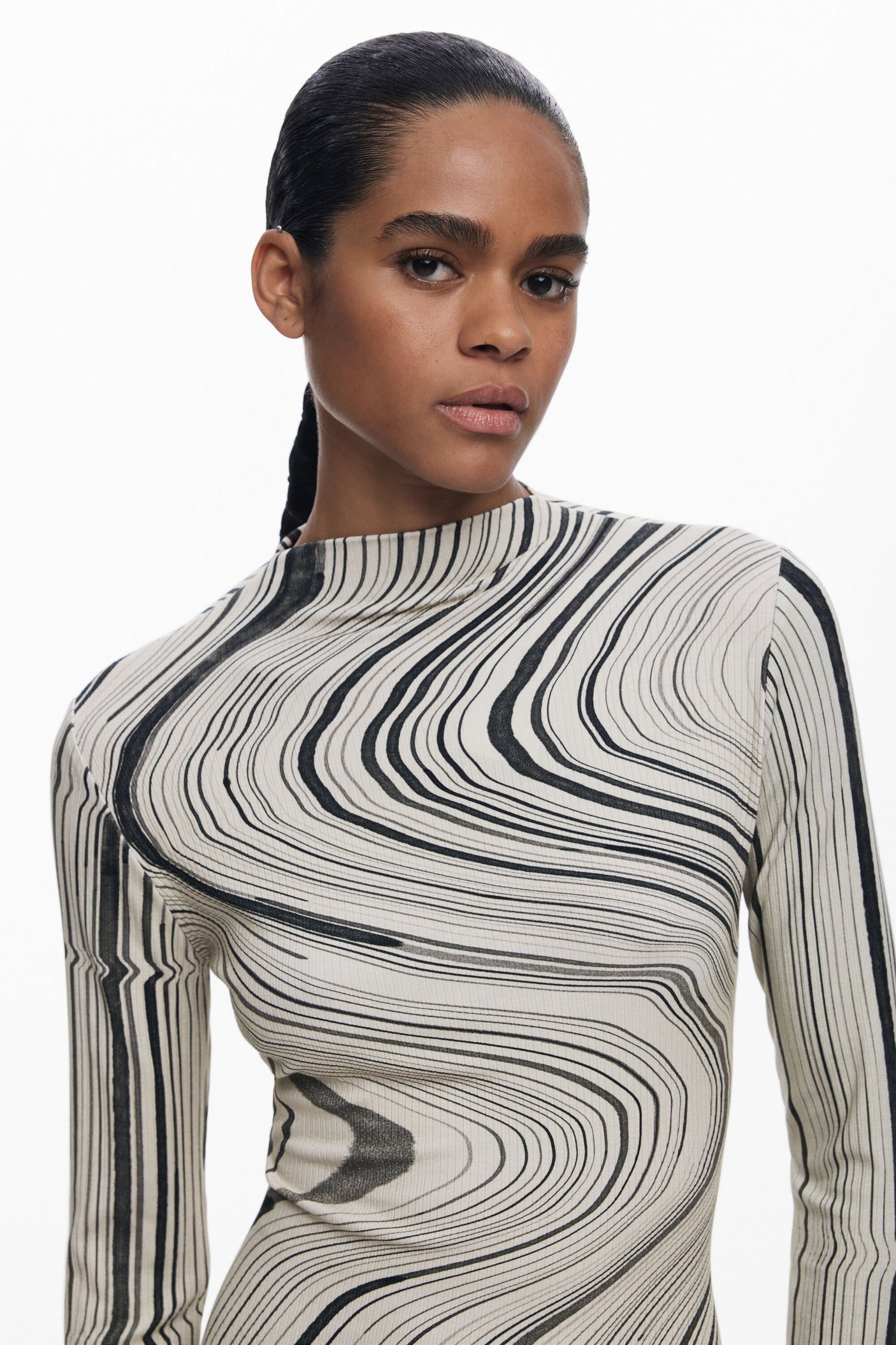 Desigual - Wavy striped dress