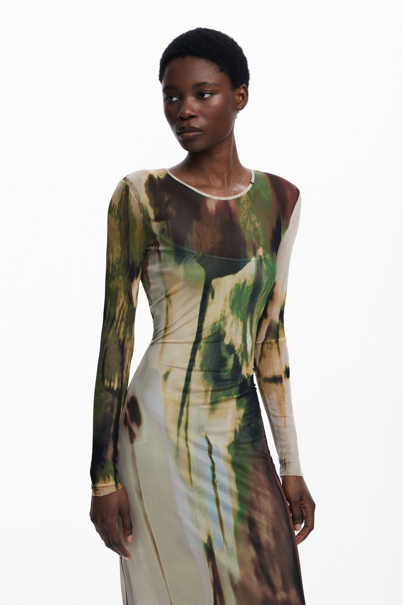 Desigual - Long tulle dress