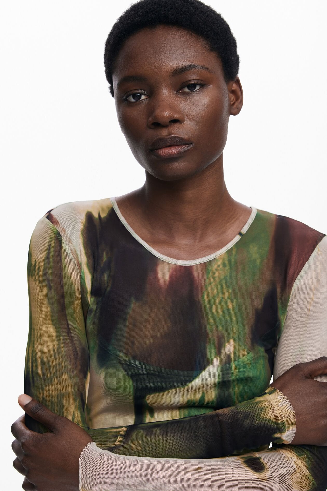 Desigual - Long tulle dress