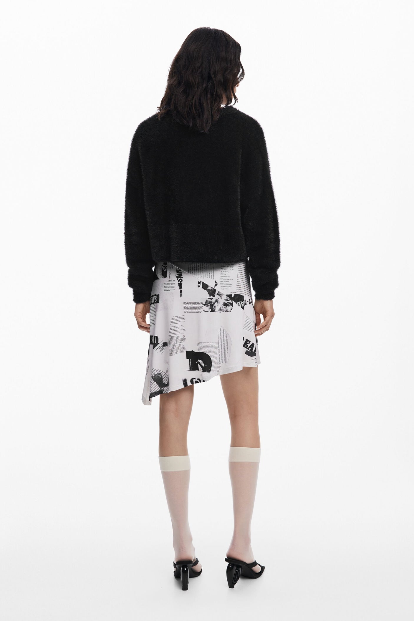 Desigual - 2-in-1 newspaper dress