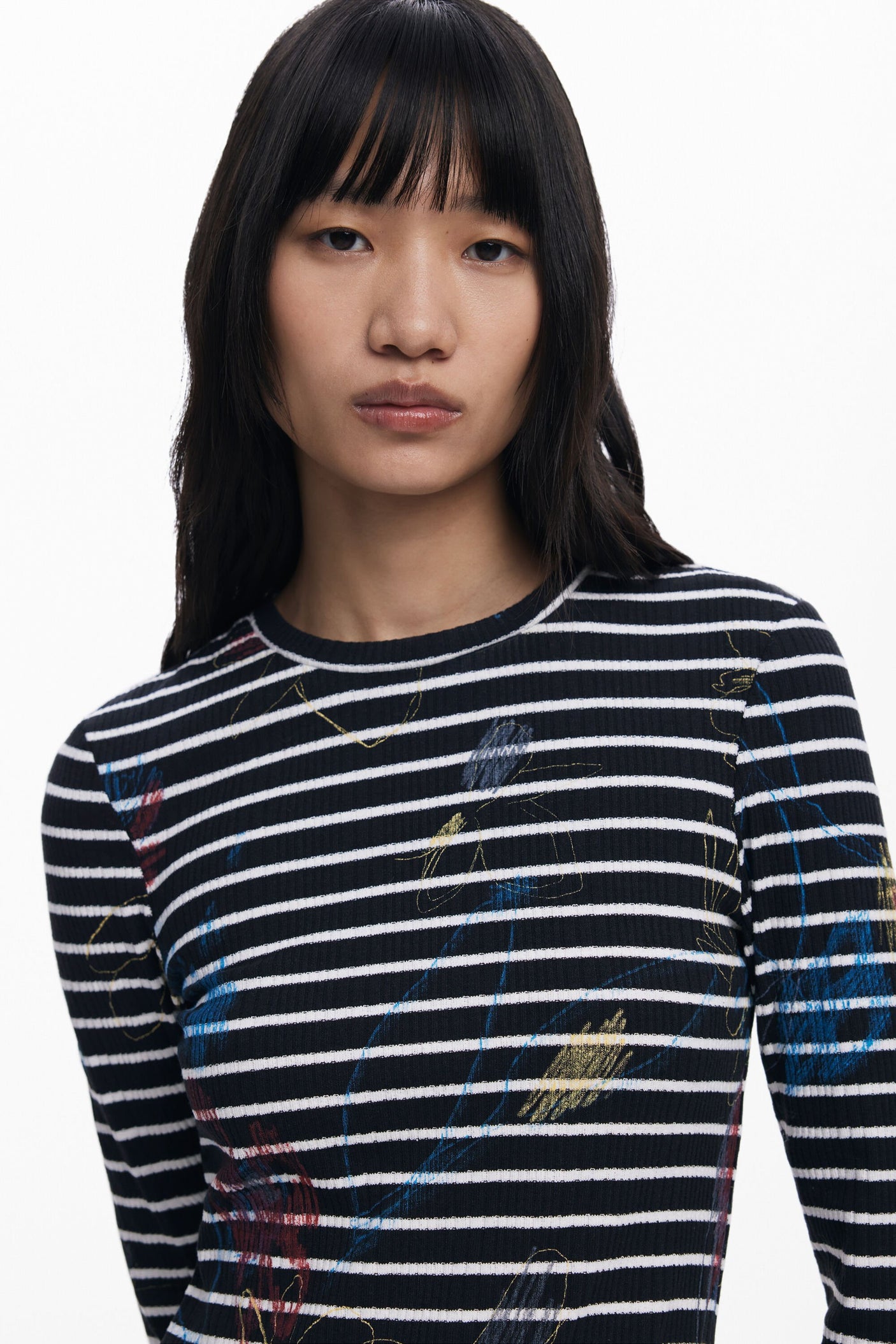 Desigual - Striped combined dress