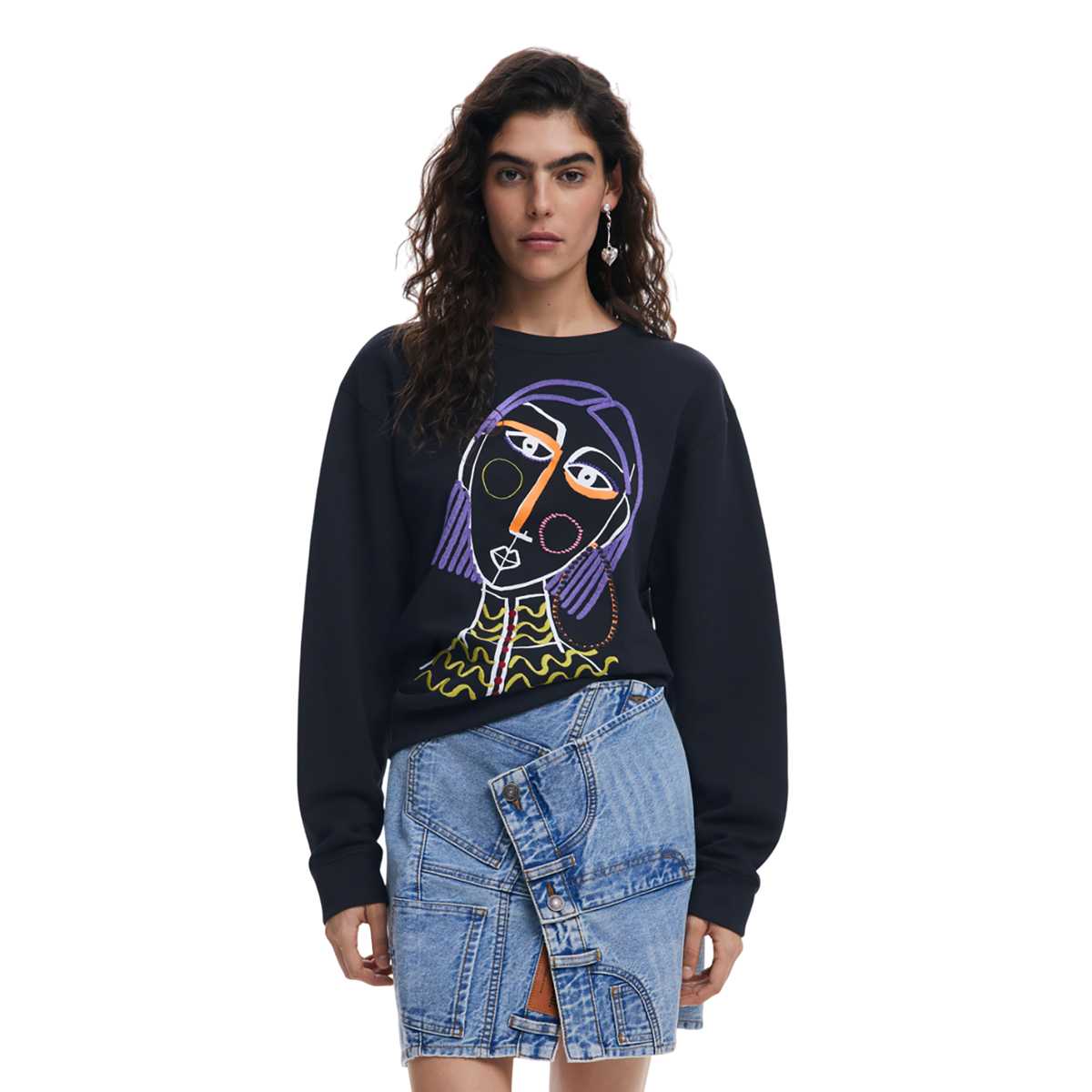 ديسيجوال - تنورة قصيرة كولاج - بيعت من قبل اف اي جي