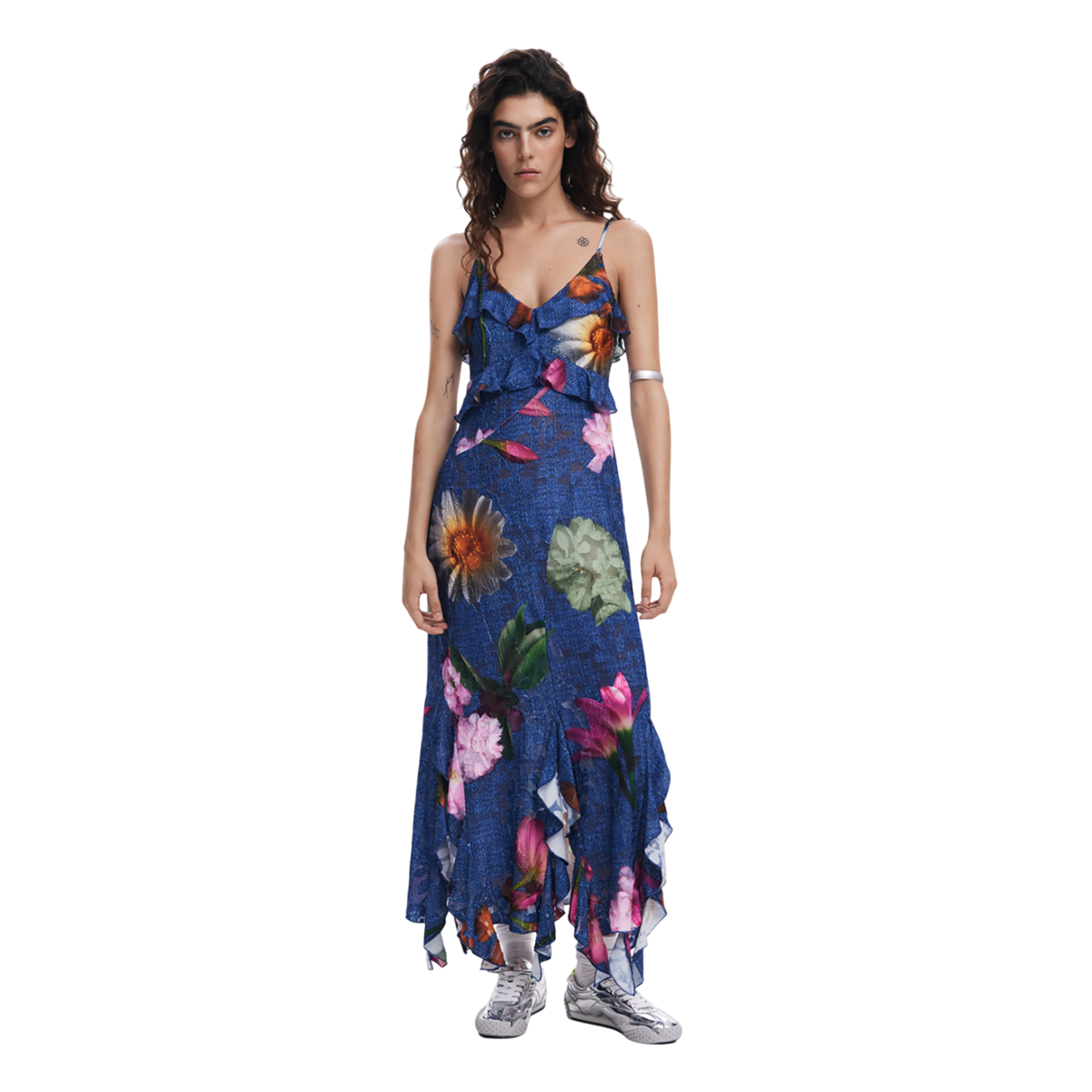 ديسيجوال - فستان ميدي زهري - بيعت من قبل اف اي جي