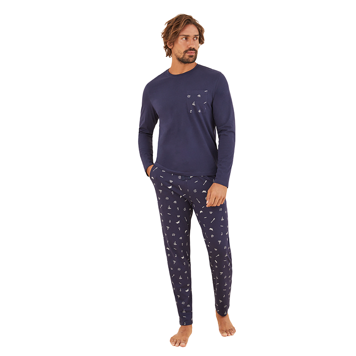 Women Secret - Men's long pajamas fishing - Sold by FIG