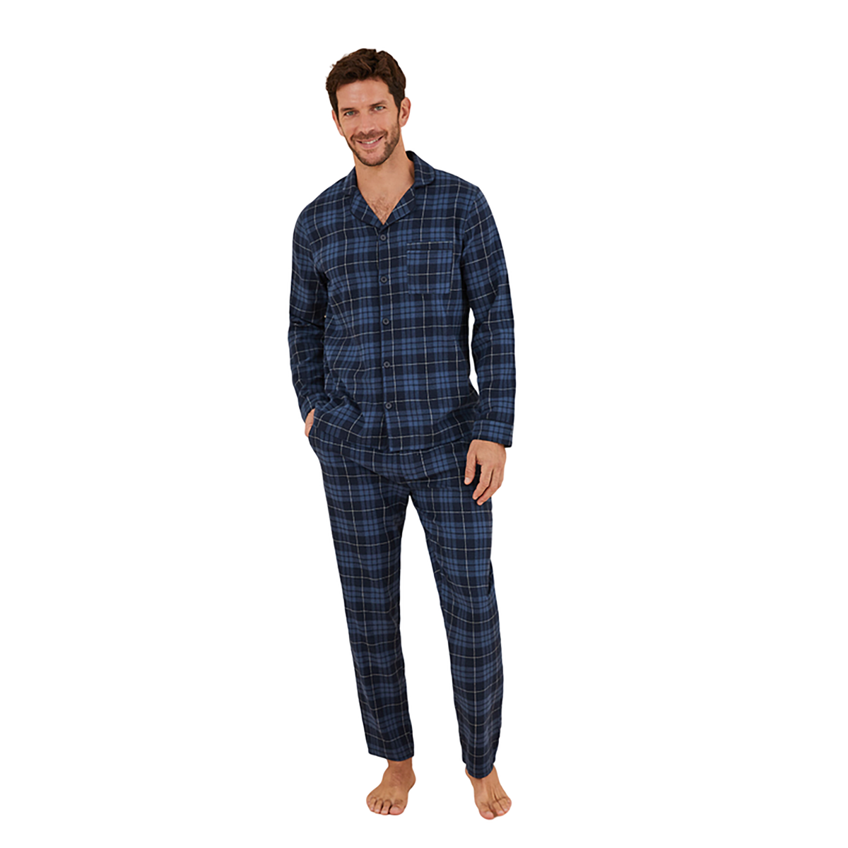Women Secret - Long-sleeved, checkered shirt men's pajamas - Sold by FIG