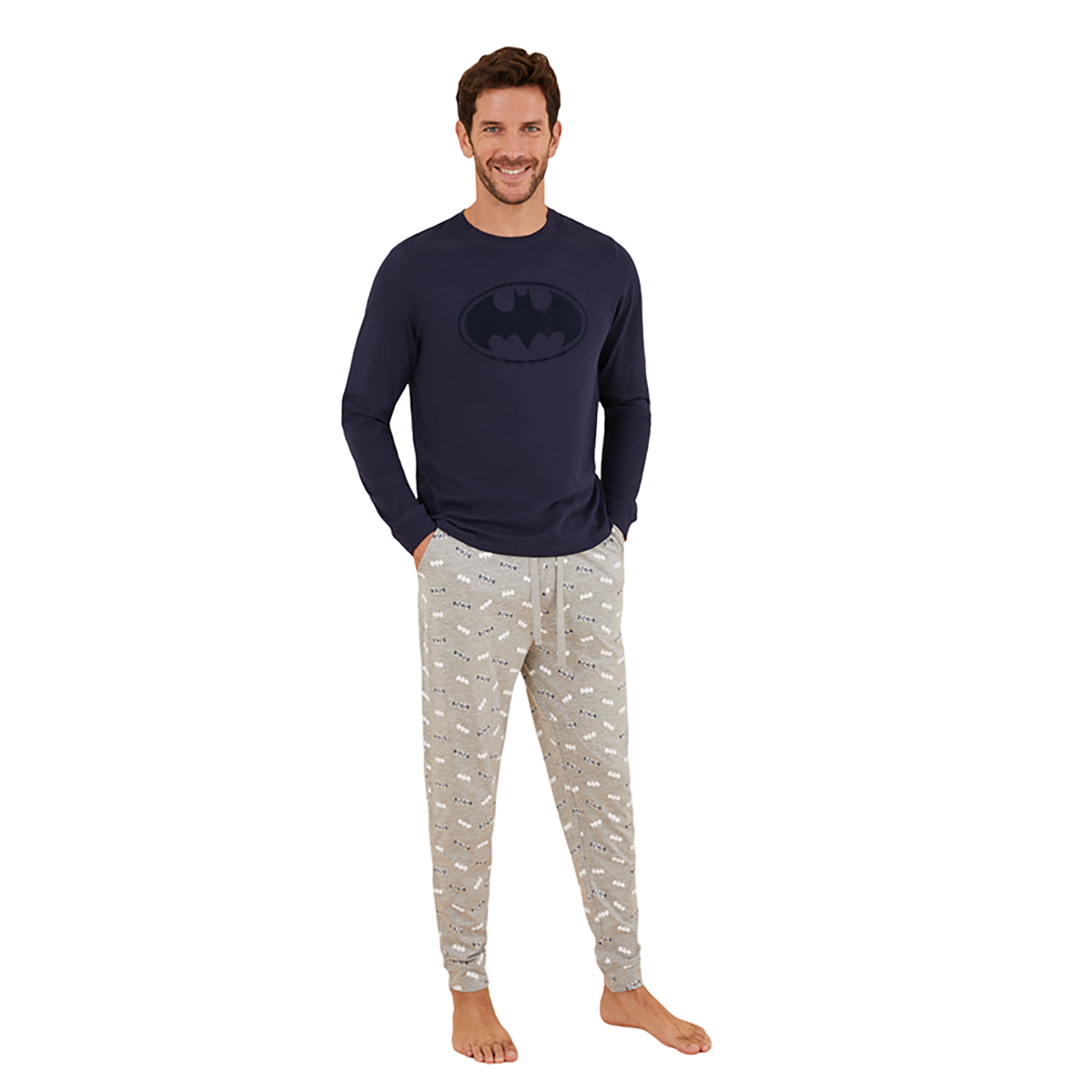 Women Secret - Batman-patterned, long, men's pajamas - Sold by FIG