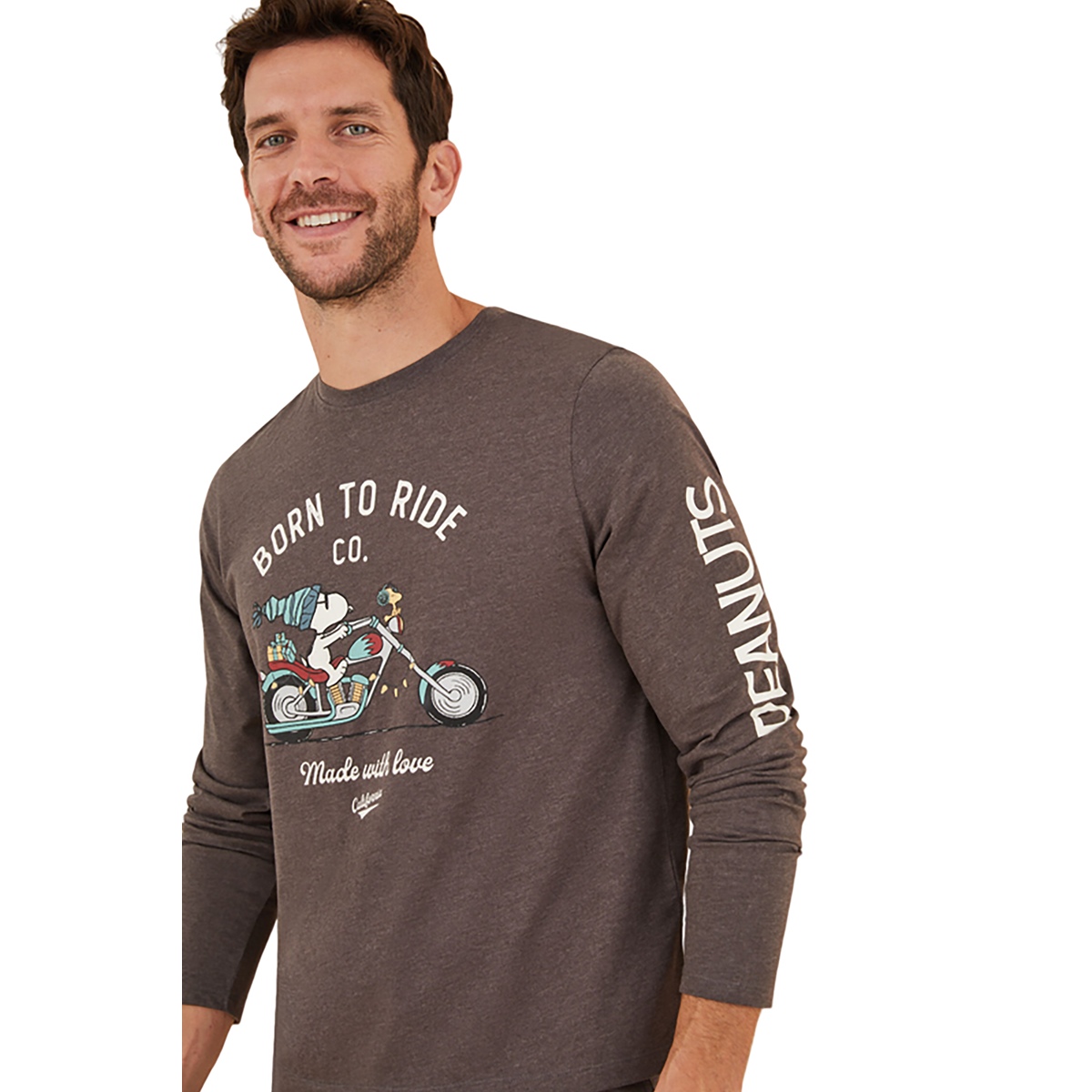 Women Secret - Motorcycle Snoopy pattern, long men's pajamas - Sold by FIG