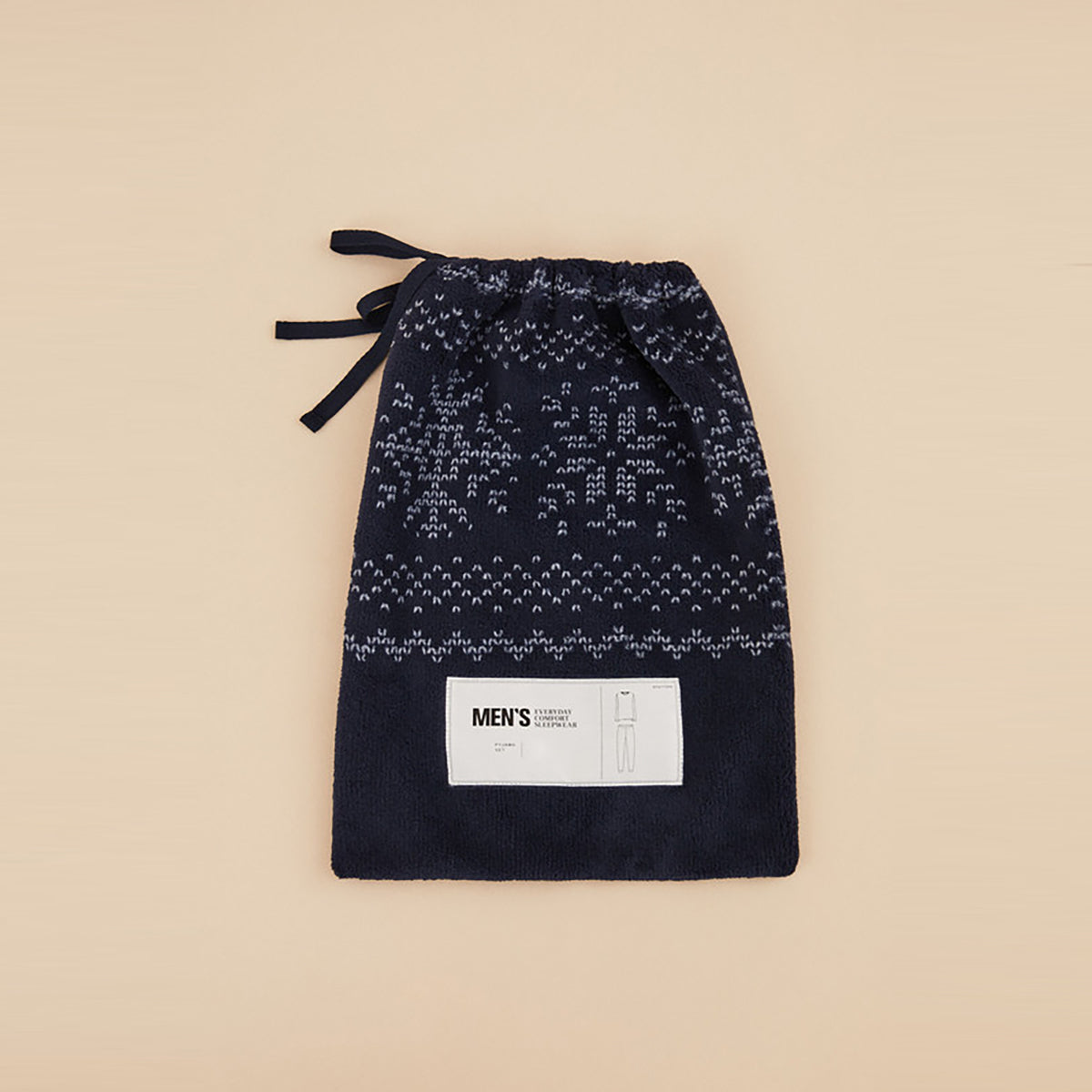 Women Secret - Long fleece men's pajamas with a Christmas row pattern - Sold by FIG