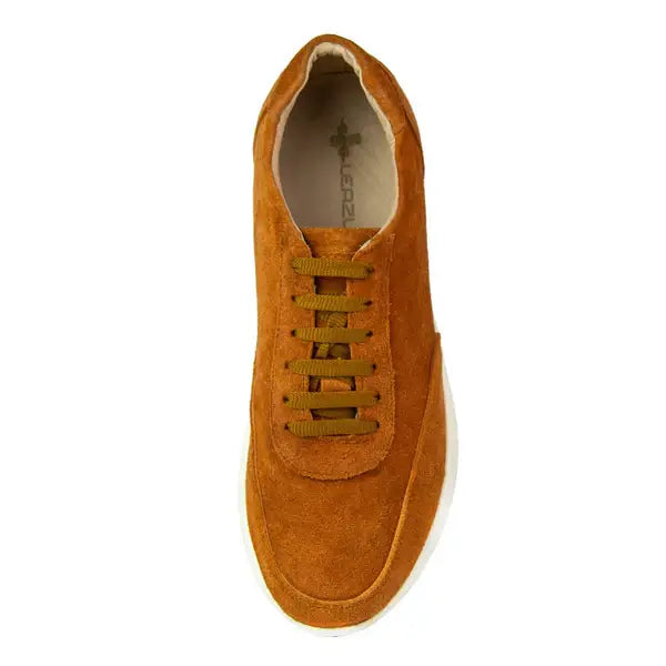 Leazus - S-ORCA SUEDE SNEAKER -HAVANA