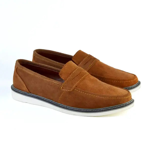 Leazus - Leather Suede Loafer shoes - S-3001