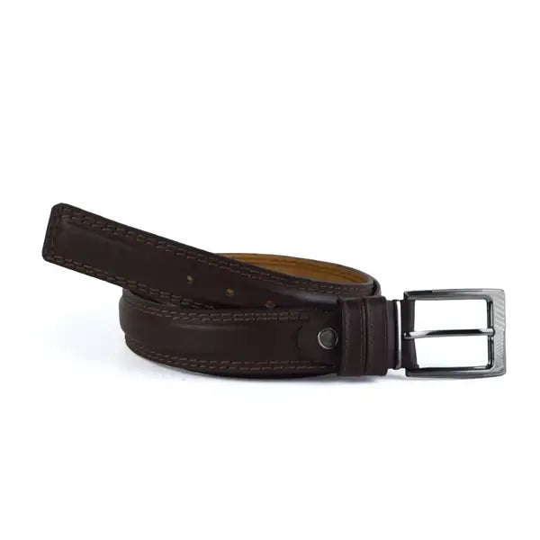 Leazus - Leather Semi formal belt - 2B-11 Brown