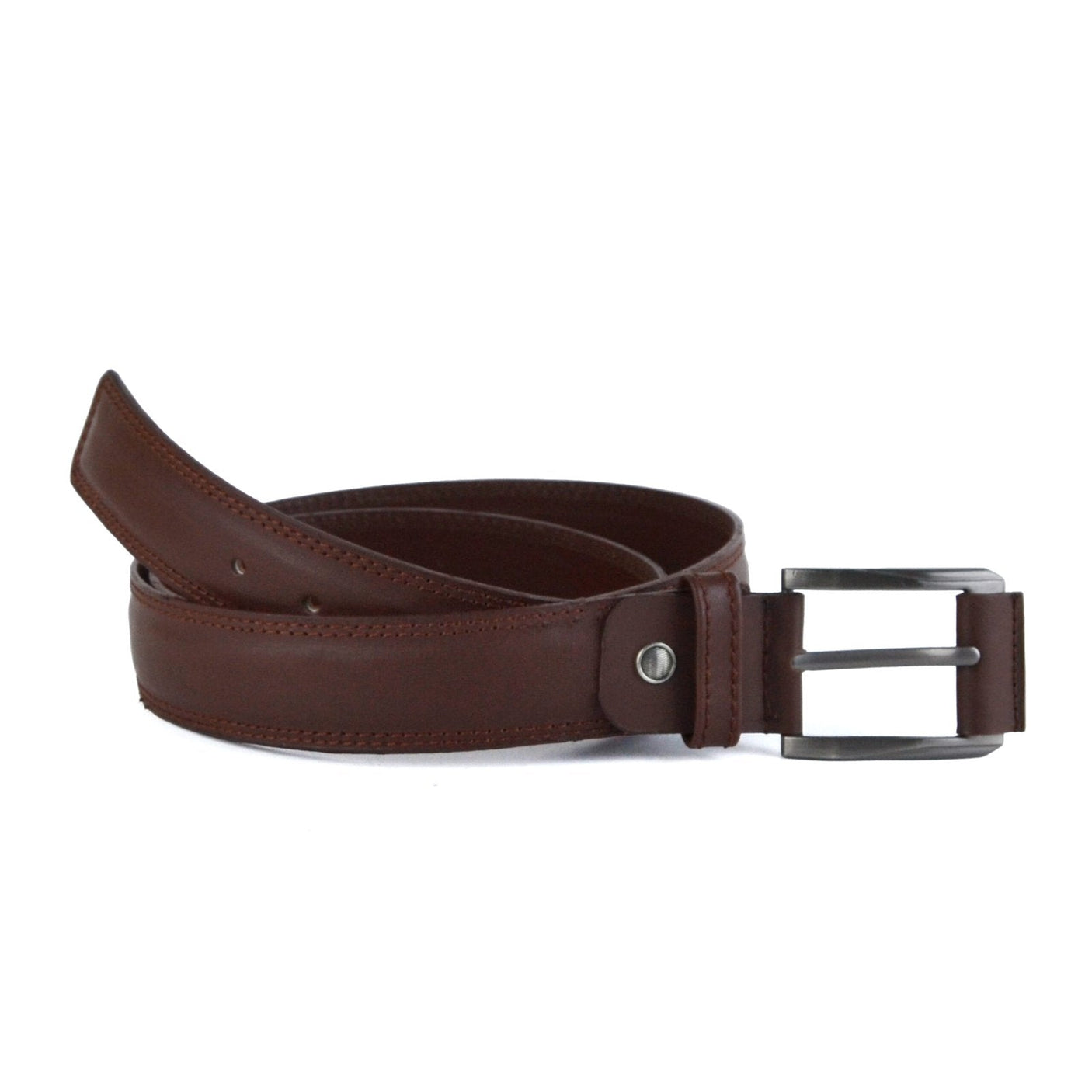 Leazus - Leather Semi formal belt - 2BB-11 BROWN